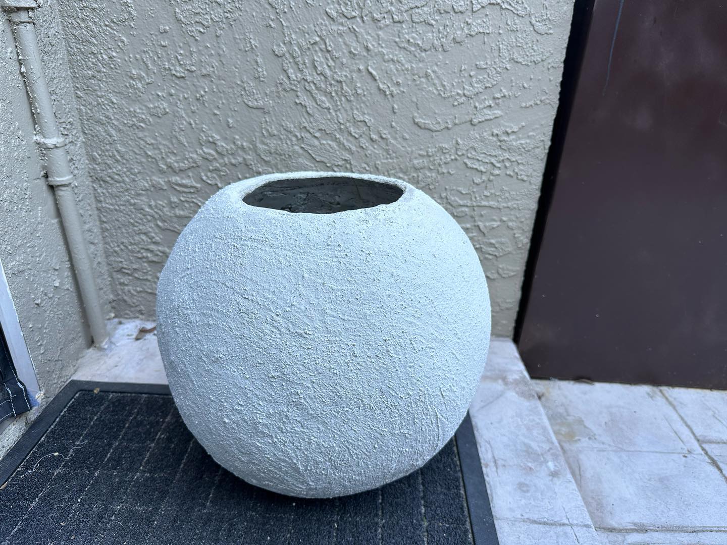 Cement pot I made as a gift