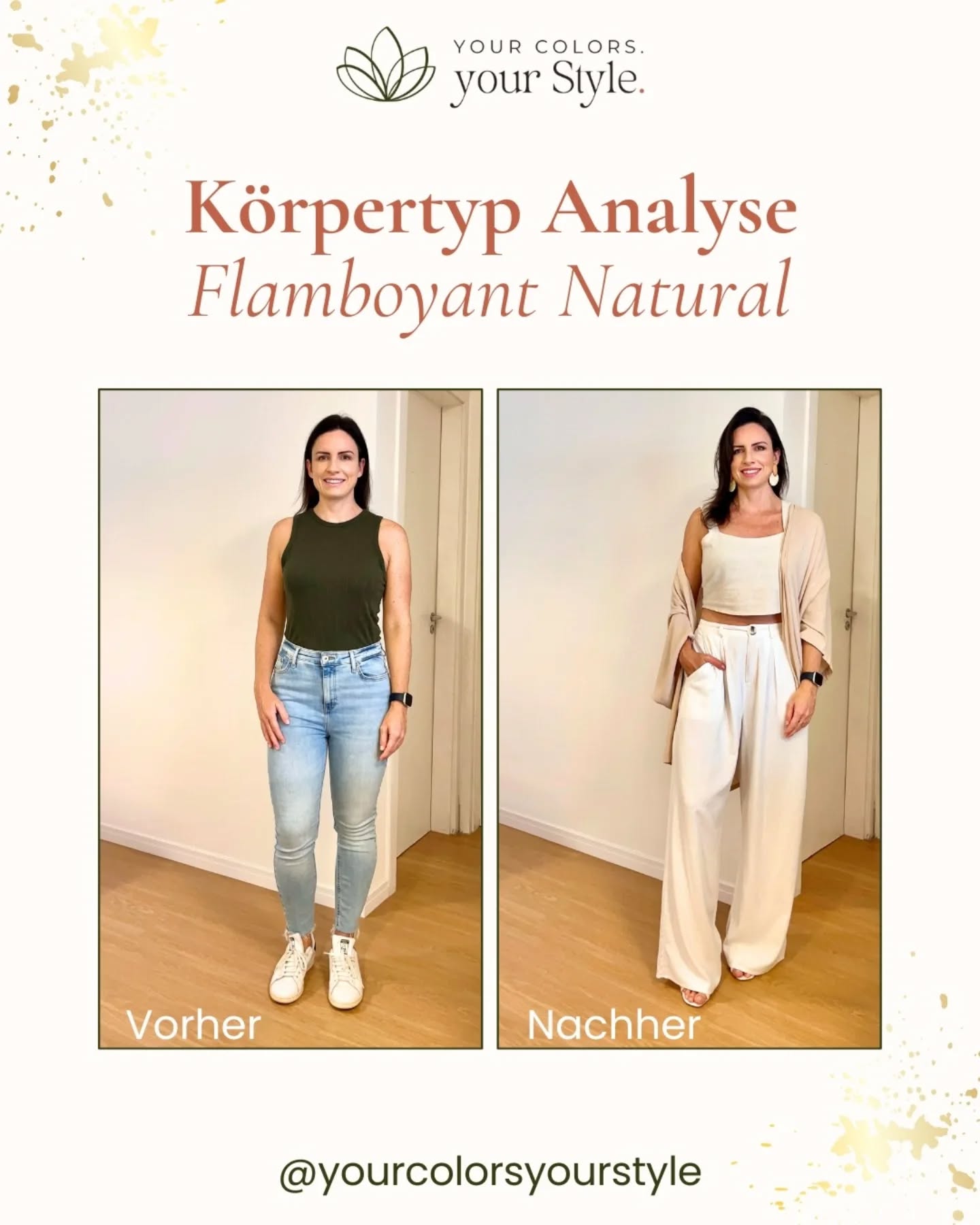 Was für einen Unterschied, wenn man die richtige Kleidungsempfehlung trägt ❤️
Auf meinem YouTube-Kanal erkläre ich genau, wie die Flamboyant-Natural-Frau aussieht. Klicke einfach auf den Link in meiner Bio 🌷
Wenn du mehr davon lernen möchtest, fängt am 21.02.26 eine neue Ausbildungsgruppe an. Es gibt noch zwei Plätze, und du kannst dich dafür durch den Link ebenfalls in meiner Bio bewerben 😊
Ich freue mich auf dich! ✨
Alles Liebe,
Fayana
