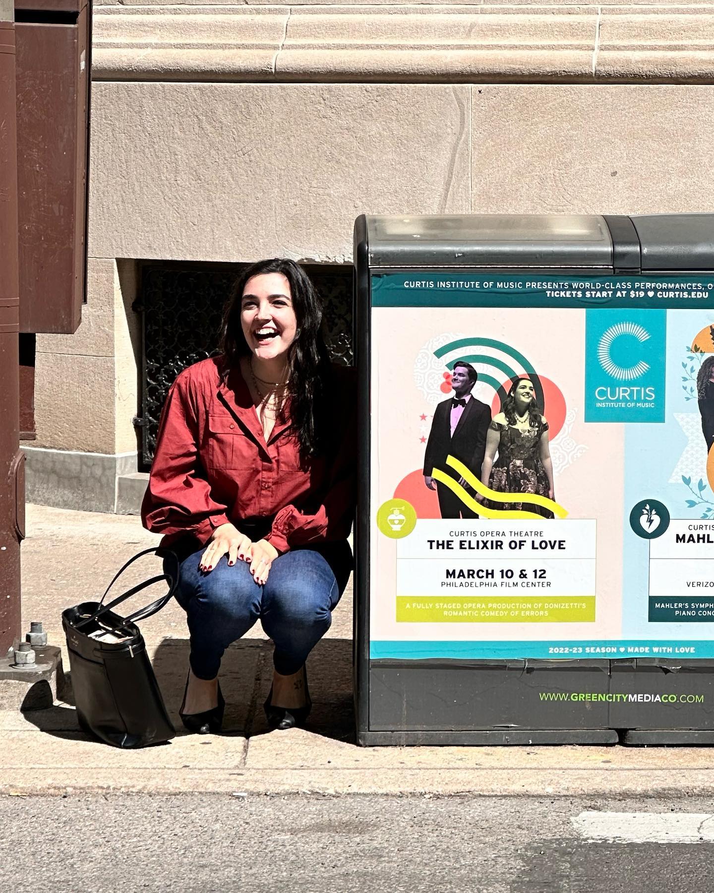 Only took 8 years but @curtisinstitute finally put me on a trash can 🥰 #fame