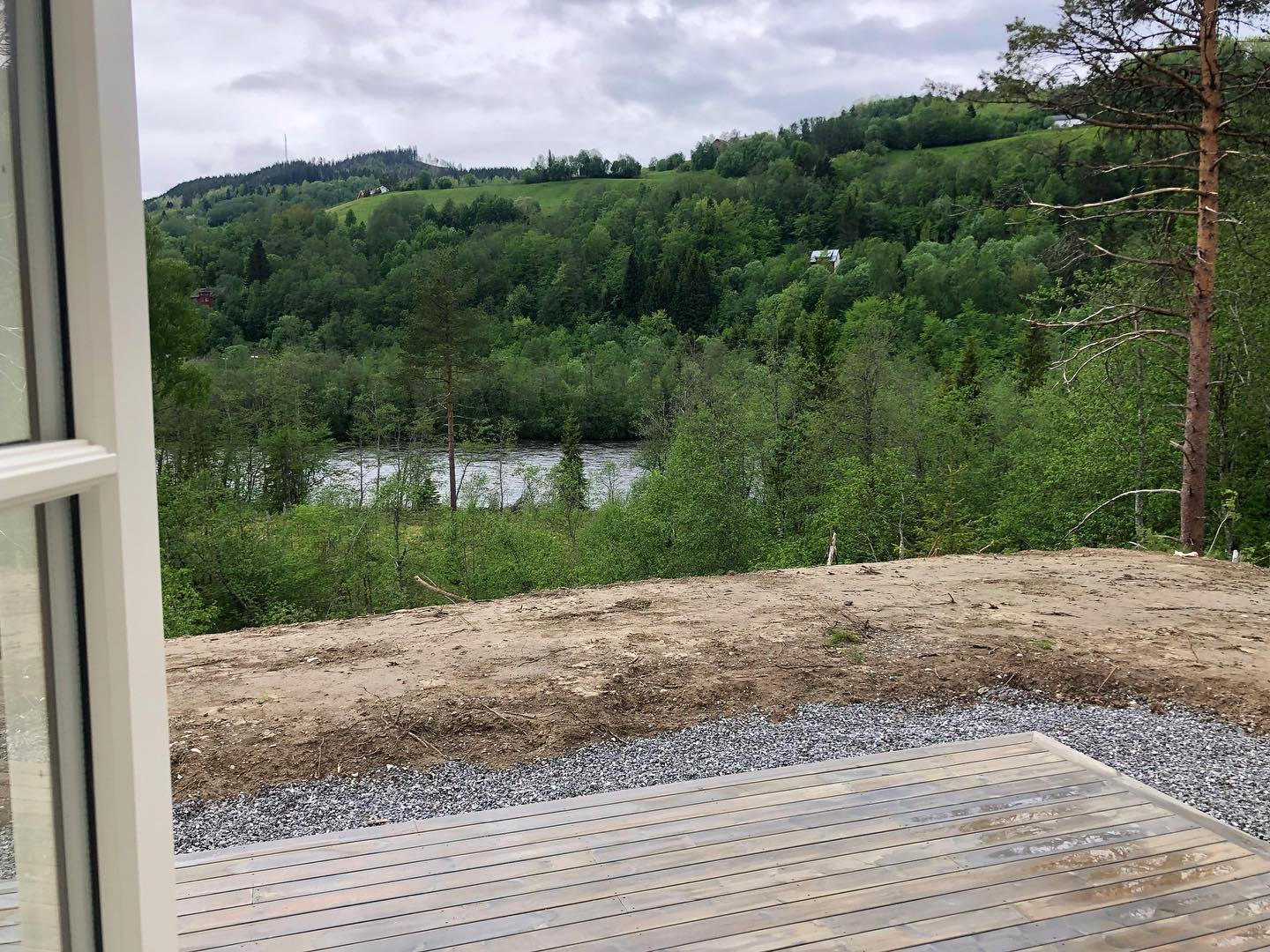 View from the cottage 🐟🌱 #fishing #salmonfishing #orkla