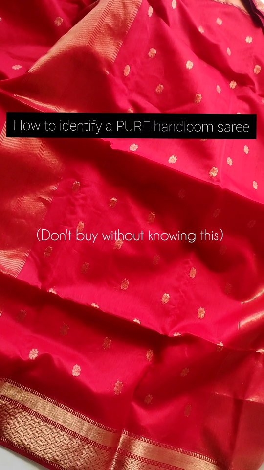 Before you buy a ‘handloom’ saree, read this.
.
.
.
Share this with someone who loves authentic sarees.
#handloomsarees #consciousfashion #knowyourcraft #indiantextiles #reelsindia