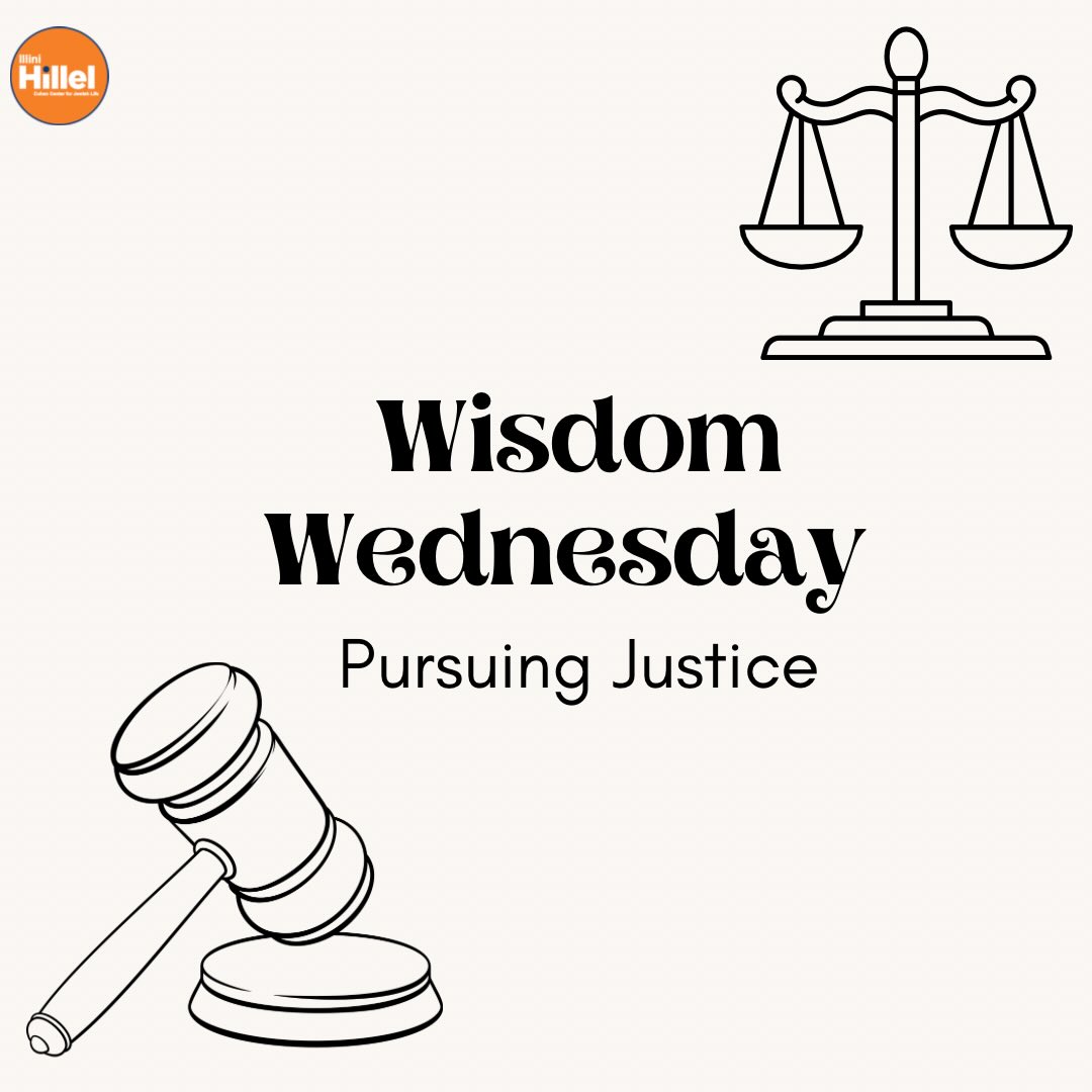 Our topic this week is pursuing justice. Justice is a core value in Jewish tradition and there are many different ways to pursue it. The texts on the following slides represent five ways we can pursue justice. Which method works best for you? Share in comments!