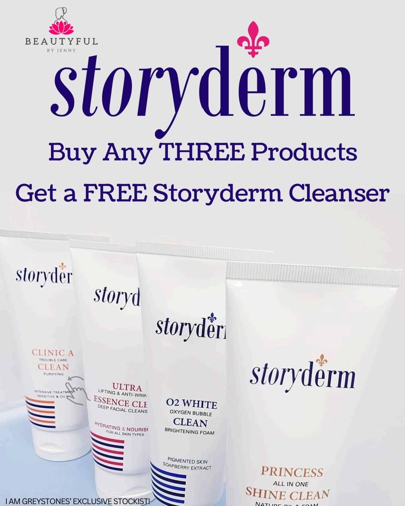 Who doesn’t love free products??
For the month of February, I am running a special offer where you can receive a FREE cleanser when you buy any 3 Storyderm products
Worth €39!!
Now is the perfect time to stock up on your skincare and feel your best with the amazing @storyderm_ireland products 💕