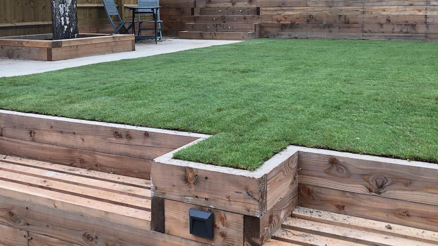 A new lawn to complement this customers sleepers #Brackley