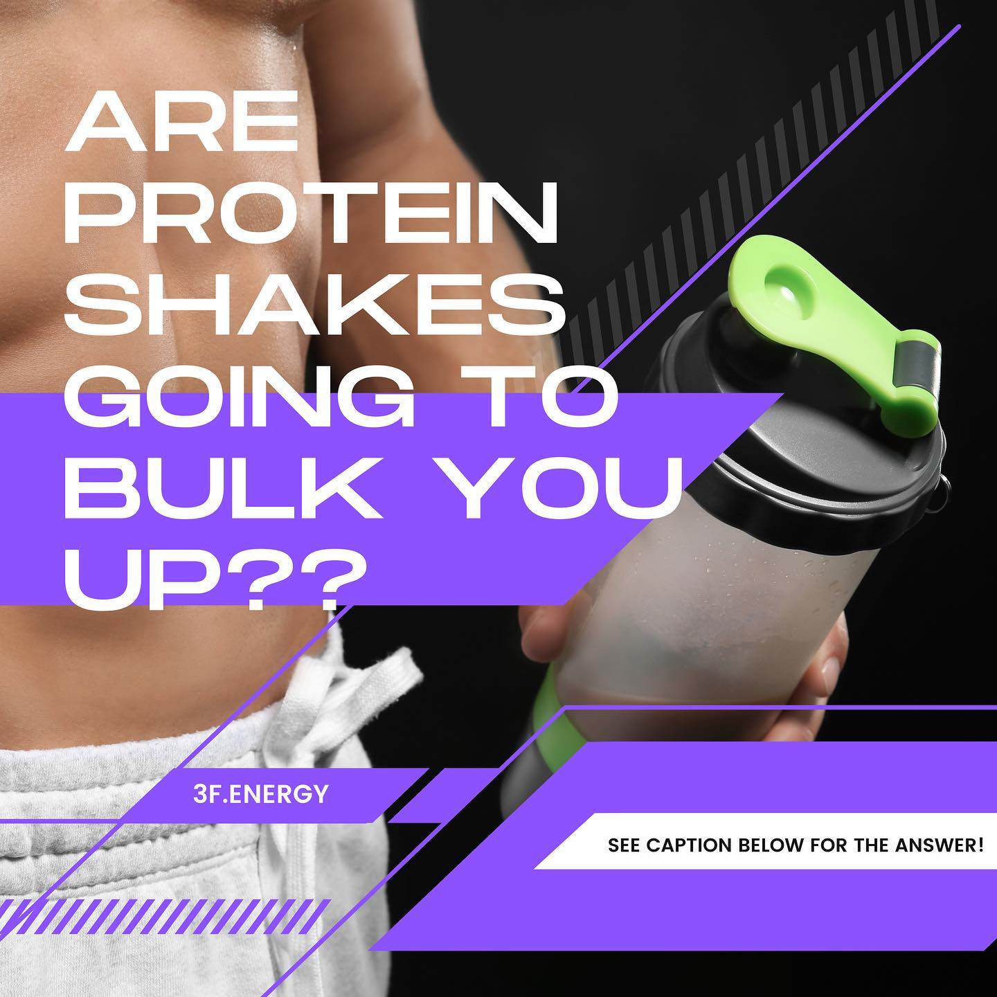Do protein shakes make you bulky???
NO!!!
No matter how much protein you’re gulping down, if you’re not training properly, your muscles simply won’t grow!
Imagine if you’d been in a skiing accident and injured both your arms and legs and were stuck in plaster casts for 6 months!
Even if you stuffed your belly full of protein, all your muscles would still atrophy and get smaller from lack of use!
The second consideration is whether you’re a man or woman. Women have 10 to 15 times less testosterone hormone compared to men, this makes putting on muscle, even if you’re lifting weights, much much harder!
So ladies, don’t be afraid to lift and if you’re looking for a way to curb that appetite but were worried about getting bulky, worry no more! Grab that protein shake and enjoy hitting your goals!
#3fenergy #proteinshake #flowfysiquefactory