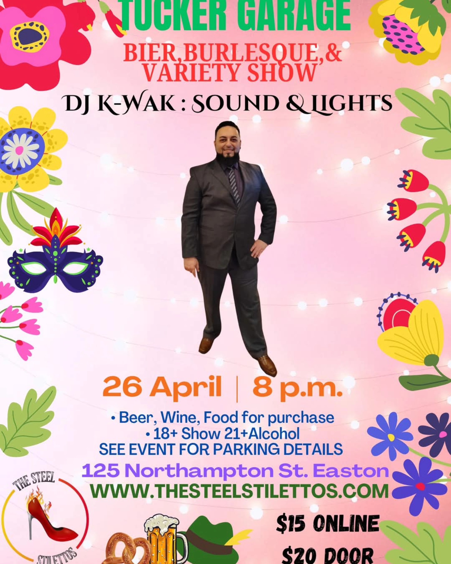 Meet your Cast : DJ
DJ K-Wak
Tucker Garage : Bier, Burlesque, & Variety Show
#thesteelstilettos #tuckergarage #eastonpa #performingarts #burlesque #burlesqueshow