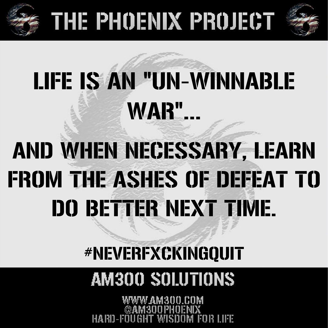#NeverFxckingQuit ... inspired from my recent book of the same title.
We are all trying to solve problems... taking the time to understand the actual problem might end a lot of “Un-Winnable Wars” before they start.
Link to the (non-picture) book in bio.
#StayInteresting
🐎