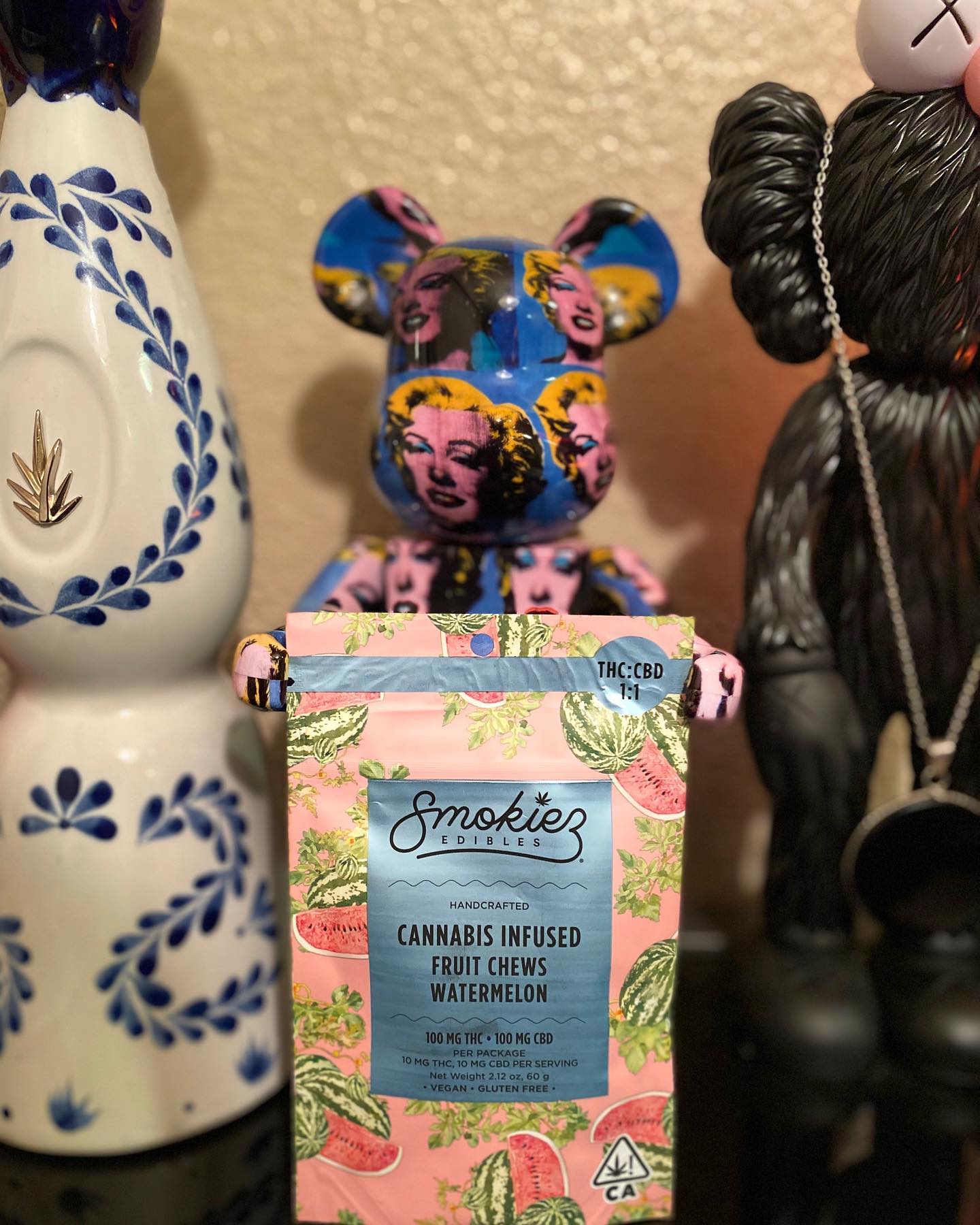 @smokies_edibles 1:1 ratio with 10mg CBD 10mg THC per serving are THERAPEUTIC AF 🍉💞 if you’ve had a long day, dealing with pain, headache, anxiety, hangover, cramps.... you name it, these gummies will relieve you in every way. At first, they are highly calming and relaxing, then following with a sedative/heavy experience... these are truly a go to for me 🙏🏼✨ #smokiez #cbd #thc #1:1 #therapeutic #infusedgummies #antiinflammatory #healing #painrelief #anxietyrelief #cannabis #marilynmonroe #cannagirl #themarijuanamedium