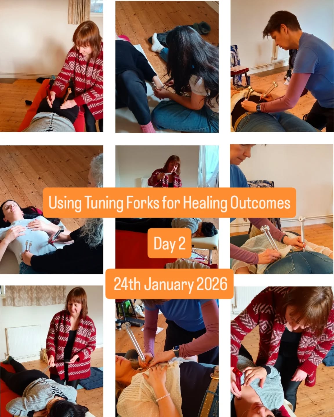 Thanks to everyone who came to Day 2 of Using Tuning Forks for Healing Outcomes. š It was a full-on day of learning covering on-body protocols for arthritis, respiratory muscle strain, acute & chronic injuries and fibromyalgia.
The course will hopefully be returning soon and I'll post details when I have them.