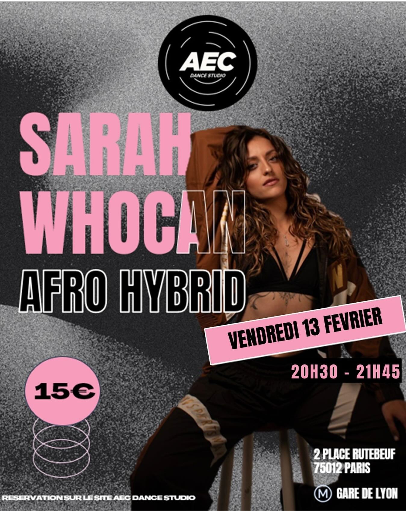 🌟NOUVEAU COURS D’AFRO AVEC SARAH 🌟
Accessible à tous les niveaux, même débutant !
Retrouvez la vendredi 13 février à 19h
AEC DANCE STUDIO
2 place rutebeuf
75012 PARIS
Inscriptions lien en bio
aecdancestudio.com
#afroclass #danseparis #ecolededanse #afrovibes #dancechallenges