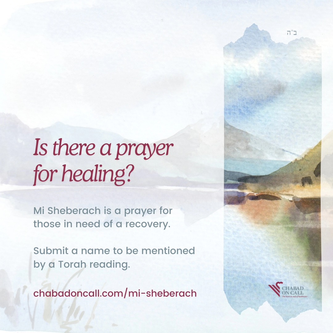 chabadoncall.com/mi-sheberach ❤️
