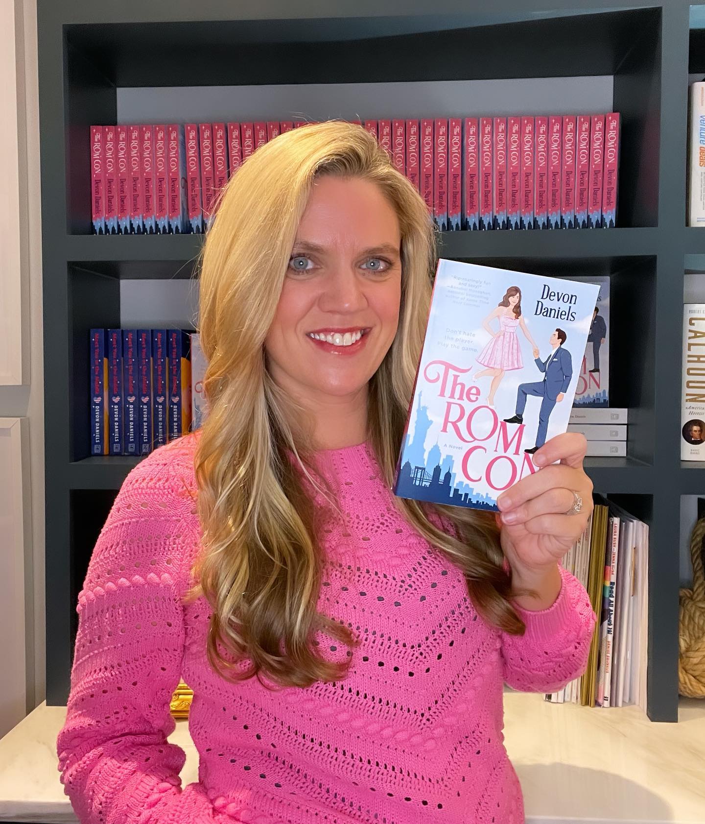THE ROM CON is here! 🎉
By now, I’m sure many of you are already feverishly reading, and I hope it’s making you laugh, cry, & swoon. 😍 I think you’ll agree that it’s my funniest book yet, and I’m so proud of the charming, nostalgic energy that runs through the love story. Reading this book feels like home for me, and I hope it does for you as well.
Writing my second novel was a daunting thing, both because I put so much pressure on myself to improve as a writer and storyteller, but also because I felt a huge responsibility to give you all a follow-up novel that was worthy, that you’d feel just as passionately about, and that you’d compulsively re-read as many times as you do Meet You in the Middle (a tall order!) I hope I’ve delivered.
A massive thank you to all of you who cheered me on as I wrote, sent me supportive messages, posted about my books, and patiently (okay, more like impatiently 😉) waited for this novel. And an extra special thank you to everyone at @berkleyromance, including my editor @kathleen_seaver, @amanda.m.books, marketing & PR gurus Lauren & Jessica, cover designers, and audiobook producers & narrator @britpressley, for turning The Rom Con into such a beautiful finished product. ✨
I hope you love reading Cassidy & Jack’s story as much as I enjoyed writing it. 💖