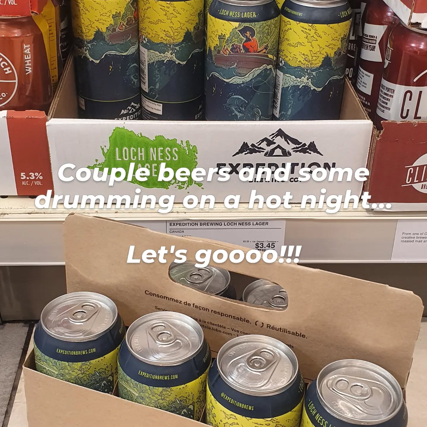 Yep... It's hot. It's been a hell of a week or three. Well deserved beer and smash some metal out.
#hexajinn #expeditionbeer #friday #hotashell #metaldrummer