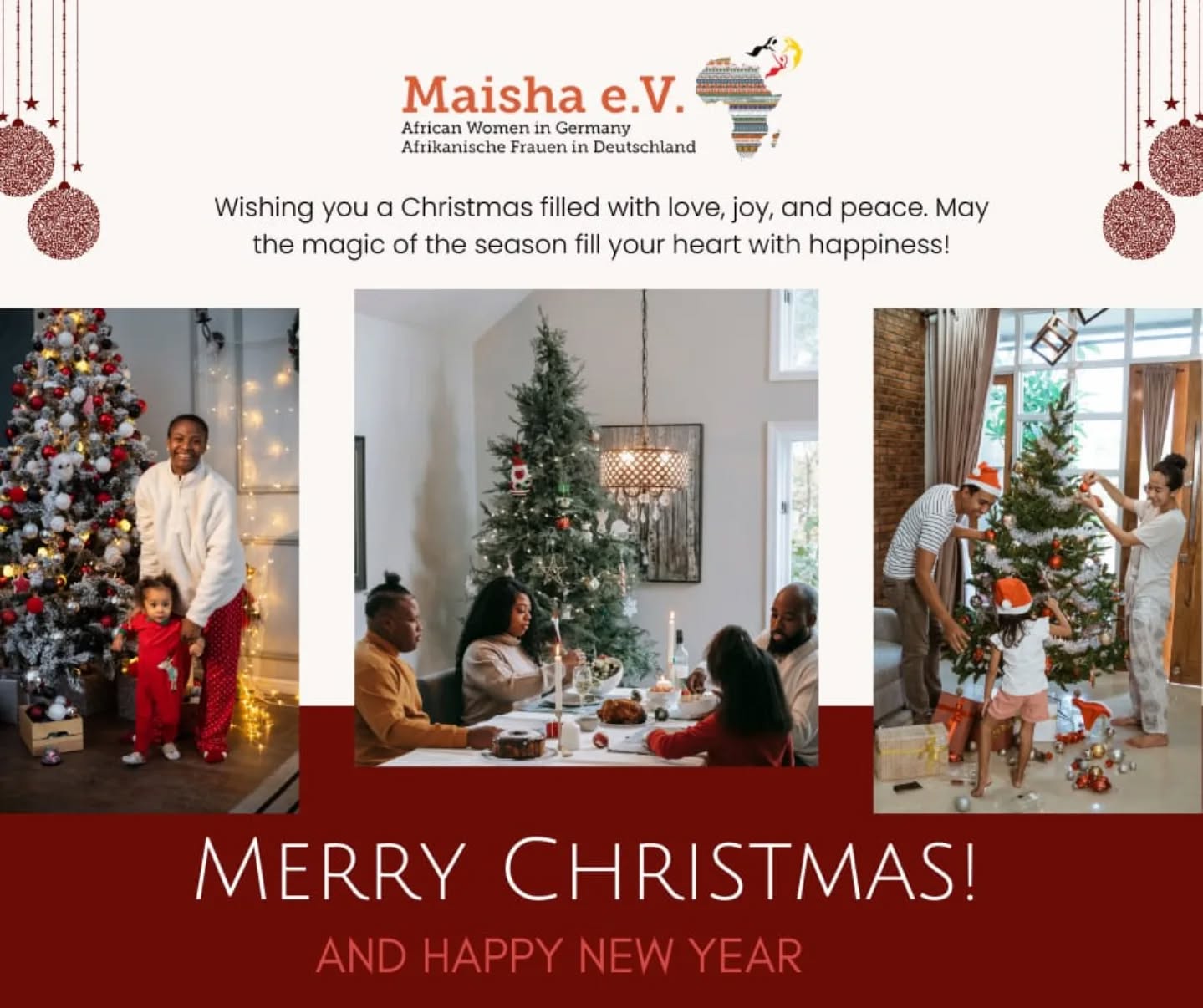 Merry Christmas and Happy New Year from the Maisha Team! 🎄 ✨
Wishing you love, joy, and togetherness this holiday season. Thank you for being part of our community!
❤️