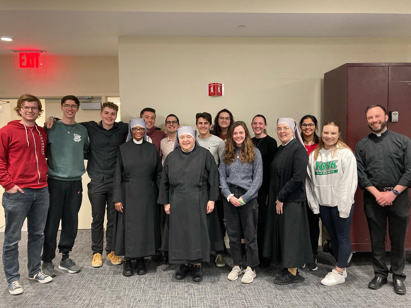 We had a visit from the Little Sisters of the Poor last night!