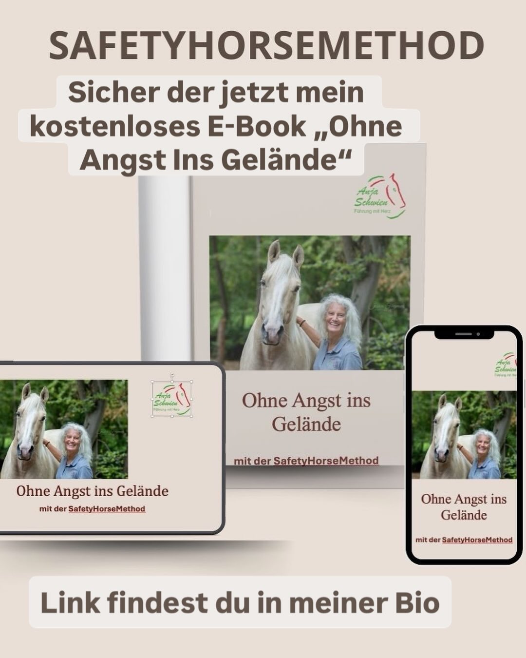 🐴 Du träumst davon, entspannt mit Deinem Pferd ins Gelände zu reiten – aber die Angst hält Dich zurück?
Das kenne ich nur zu gut!
Viele Reiter sagen mir:
„Anja, ich würde so gerne ausreiten, aber was ist, wenn mein Pferd scheut?
Was, wenn ich die Kontrolle verliere?“
Diese Sorgen sind völlig berechtigt – und genau deshalb habe ich die SafetyHorseMethod entwickelt. 💪
In meinem kostenlosen E-Book „Ohne Angst ins Gelände“ erfährst Du:
✅ Wie Du Dein Pferd mental auf Geländeritte vorbereitest
✅ Die 3 wichtigsten Sicherheitstipps, die jeder Reiter kennen sollte
✅ Warum Vertrauen wichtiger ist als nur Technik
✅ Konkrete Übungen, um Deine Angst Schritt für Schritt zu überwinden
Das Beste?
Du kannst diese Methoden sofort anwenden – egal ob Anfänger oder erfahrener Reiter! 🌟
Ich glaube fest daran:
Jeder Reiter verdient es, die Freiheit des Ausreitens angstfrei zu genießen.
Dein Pferd spürt Deine Sicherheit – und wird Dir vertrauen.
🎁 Hol Dir jetzt Dein kostenloses E-Book und starte Deine Reise zu angstfreien Ausritten!
👉 Link in meiner Bio
Verpasse nicht die Chance auf mehr Sicherheit und Vertrauen im Sattel!
Dein Traum vom entspannten Ausreiten kann heute beginnen. ✨
Deine Anja❤️
