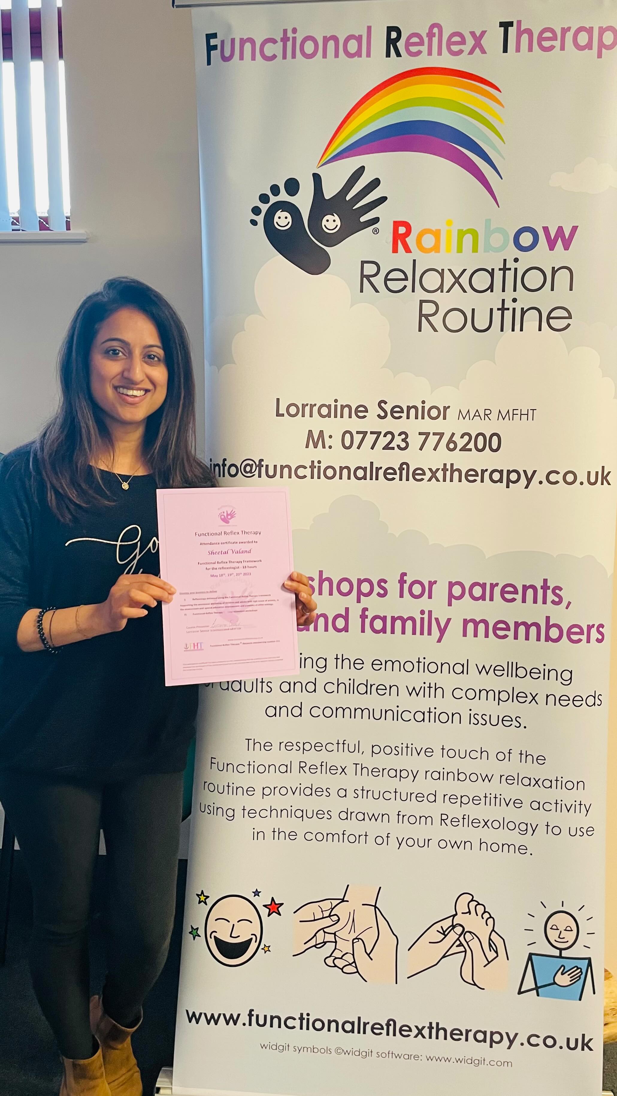 🌈 Children’s Relaxation Rainbow Routine 🌈
Children’s reflexology holds a very special place in my heart ❤️
It’s more than a therapy — it’s loving, respectful touch that gently soothes a child’s nervous system and creates a deep sense of safety, calm, relaxation and connection.
What I love the most is empowering parents and carers to learn this simple yet powerful practice, because when YOU can do it, it becomes bonding time, for your child and yourself too!
💫 So what is this 1:1 Parent / Carer Training?
I teach the simple yet effective 🌈 Rainbow Relaxation Routine from Functional Reflex Therapy (FRT) — a structured, repetitive and calming routine you can use at home with your child.
💫 What you’ll learn:
👣 Gentle routines adapted from reflexology for your childs feet
🤲 Calming reflexology routines for their hands
📄 A take-home worksheet so you feel confident continuing at home
💫 What you’ll need:
✔️ Just yourself
✔️ Trousers that roll up to the knees (you’ll experience the techniques too)
✔️ Sleeves that roll up to the elbows for hand reflexology
This is about slowing down, softening, and reconnecting — for both child and parent/carer ❤️
✨ Questions? Curious if this can work for you and your child?
📩 DM me to catch up and see if this may benefit your child and yourself x
With Love, Peace & Happiness ❤️
Sheetal x
#childrensreflexology #parentchildbonding #nervoussystemregulation #rainbowrelaxationreflexology #functionalreflextherapy #calmchildren #adhd #autism #neurodiversity #teaching #calmchild #positivetouchtherapy #satyasoul