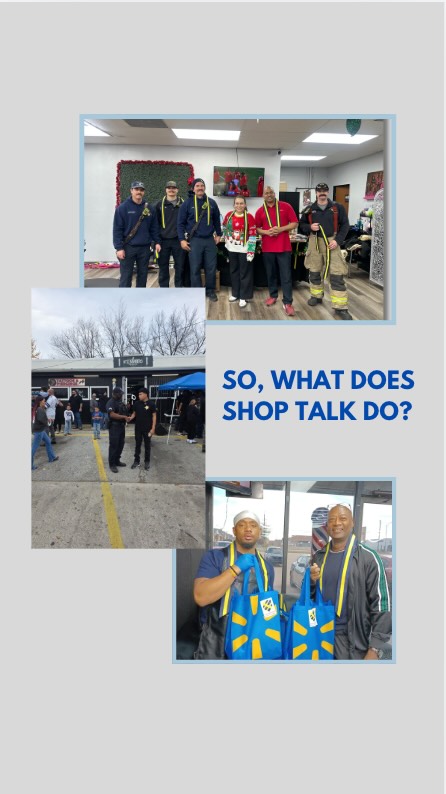 ShopTalk’s purpose: to rebuild trust between communities and police, especially in underserved neighborhoods.
Why invest in a seemingly lost cause?
Because we want to see neighborhoods thrive on trust, unity, and safety rather than fear and division. To us, this is a cause worth fighting for.