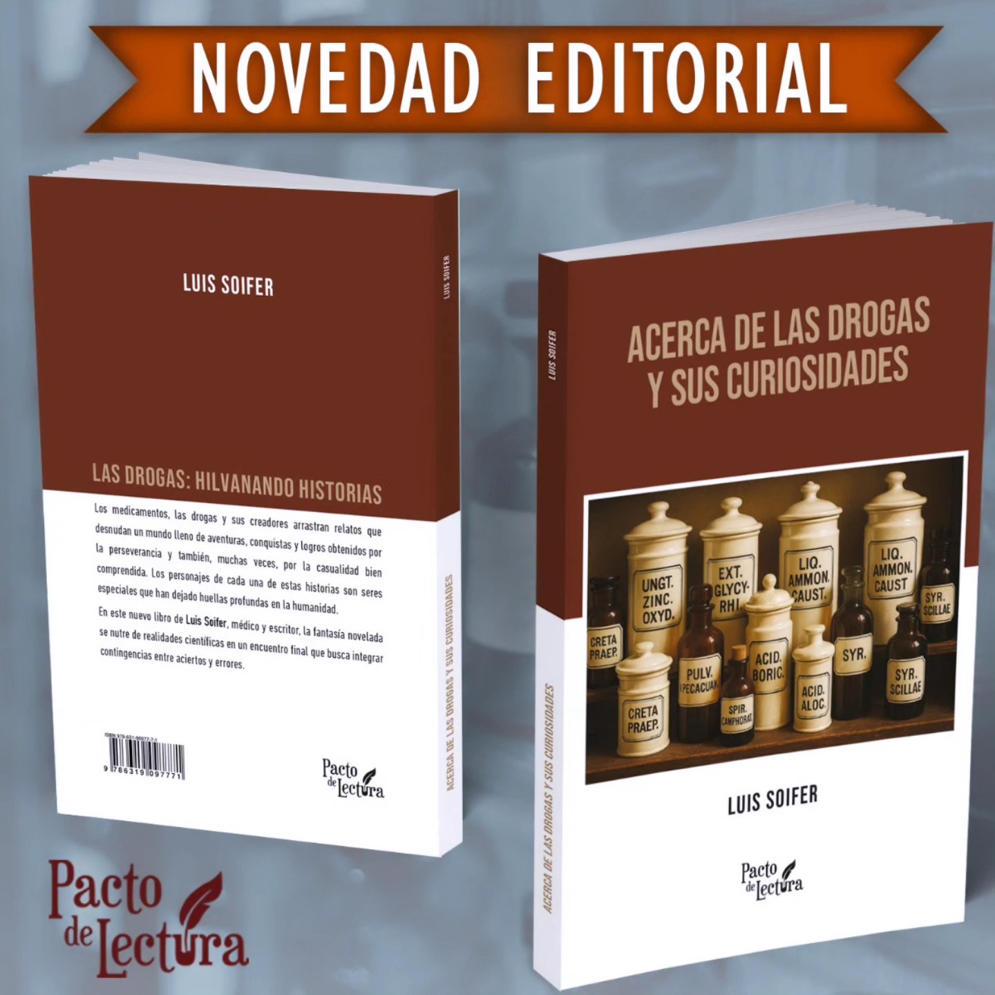 #novedadeditorial
#literaturaargentina #escritoresargentinos #medicosescritores #medicos #drogas #lasdrogas #drogadicción cción
