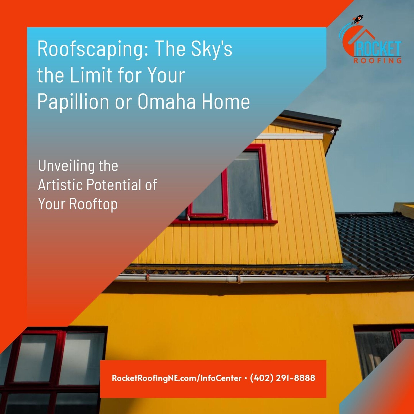 🎨✨ Elevate your view with #RocketRoofing! Our latest blog takes you on a journey above the rooftops of Omaha and Papillion, where art meets function in the most spectacular way. Discover how we're transforming ordinary roofs into extraordinary living canvases. It's time to rethink what's above you. 🏠🌿 #Roofscaping #LivingArt #EcoArt #OmahaSkyline
🔗 Dive into the full story (link in bio) and see how your roof can become the talk of the town.
