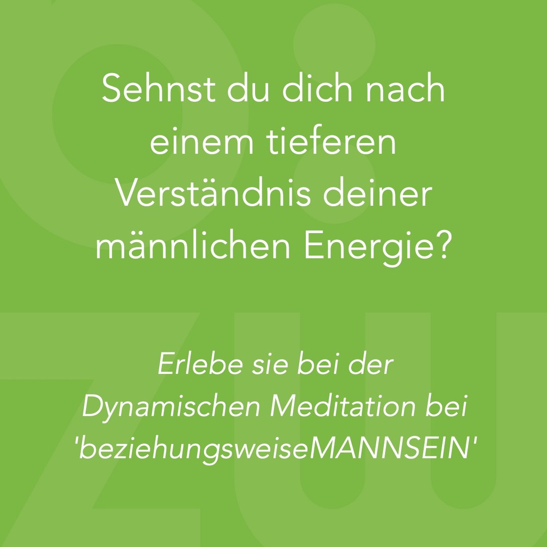 Männliche Aggression und Wut sind oft tabuisierte Themen.
Der indische Mystiker Osho lädt uns ein, diese Energien bewusst zu erleben und zu transformieren. Seine aktiven Meditationen, wie beispielsweise die „Dynamische Mediation“ und „Kundalini Meditation“, bieten uns Werkzeuge, um Aggression in kreative Ausdrucksformen umzuwandeln und persönliches Wachstum zu fördern.
Erlebe im Workshop für Männer „beziehungsweiseMANNSEIN, wie du diese transformative Kraft nutzen kannst, um inneren Frieden zu finden. 💪🧘♂️
Tauche bei meinem Männerseminar im idyllischen Schuttertal im Schwarzwald ein, in ein Wochenende voller Reflexion, Erkenntnis, Kraft und Verbundenheit sowie persönlicher Entwicklung. Kommende Termine findest du auf meiner Homepage (Link in der Bio)
Melde dich jetzt an und entfessele deine männliche Kraft!