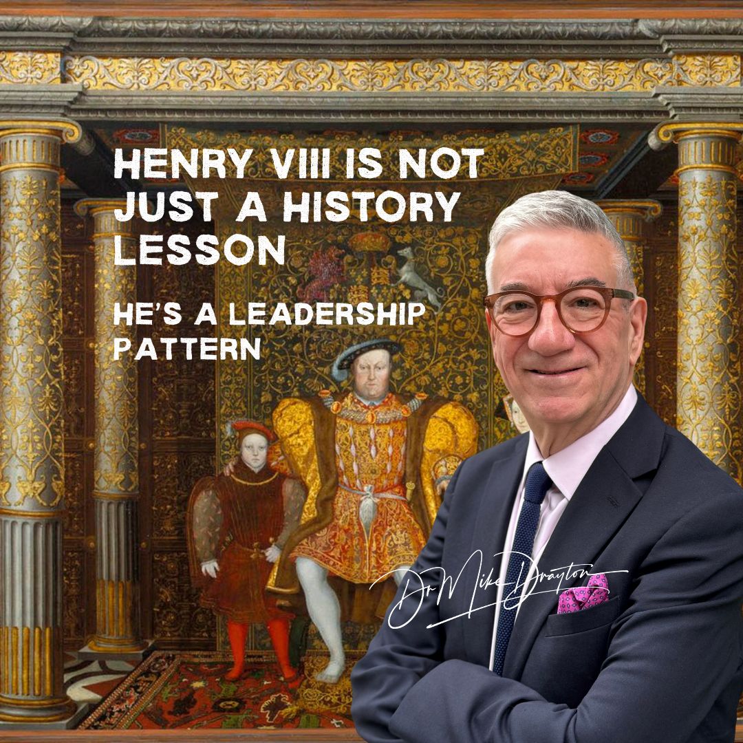 What has Henry VIII got to do with leadership decision-making today?
Henry VIII died on 28 January 1547.
We remember him as a brutal king with six wives, two executed.
What matters here is not the scandal, but the psychological pattern.
Henry had enormous power and kept telling himself the same thing: this time it will be different.
Each marriage began with certainty he had finally got it right.
When problems appeared, the cause was never him... It was her failure, her body, her disloyalty, or bad advice.
His response was always decisive action.
When doubt crept in, it was pushed aside and replaced with punishment.
This is what happens when uncertainty feels intolerable.
Doing something feels safer than thinking, and power makes that easier.
You see the same pattern in modern organisations.
Watch for this:
🟥 You keep changing people or structures, but the same problems return
🟥 Failure is blamed outside, rarely inward
🟥 Action feels calming, reflection feels risky
What helps:
🟦 Invite challenge from someone unimpressed by your authority
🟦 Notice the feelings you try to remove from the room
🟦 Look for patterns across decisions and teams
The ability to tolerate ambiguity matters whether you are a Tudor king or a modern leader.
Henry never ran out of wives or explanations. He ran out of tolerance for doubt.
That is why this isn't really a story about Henry, but about what power looks like when insight is missing.