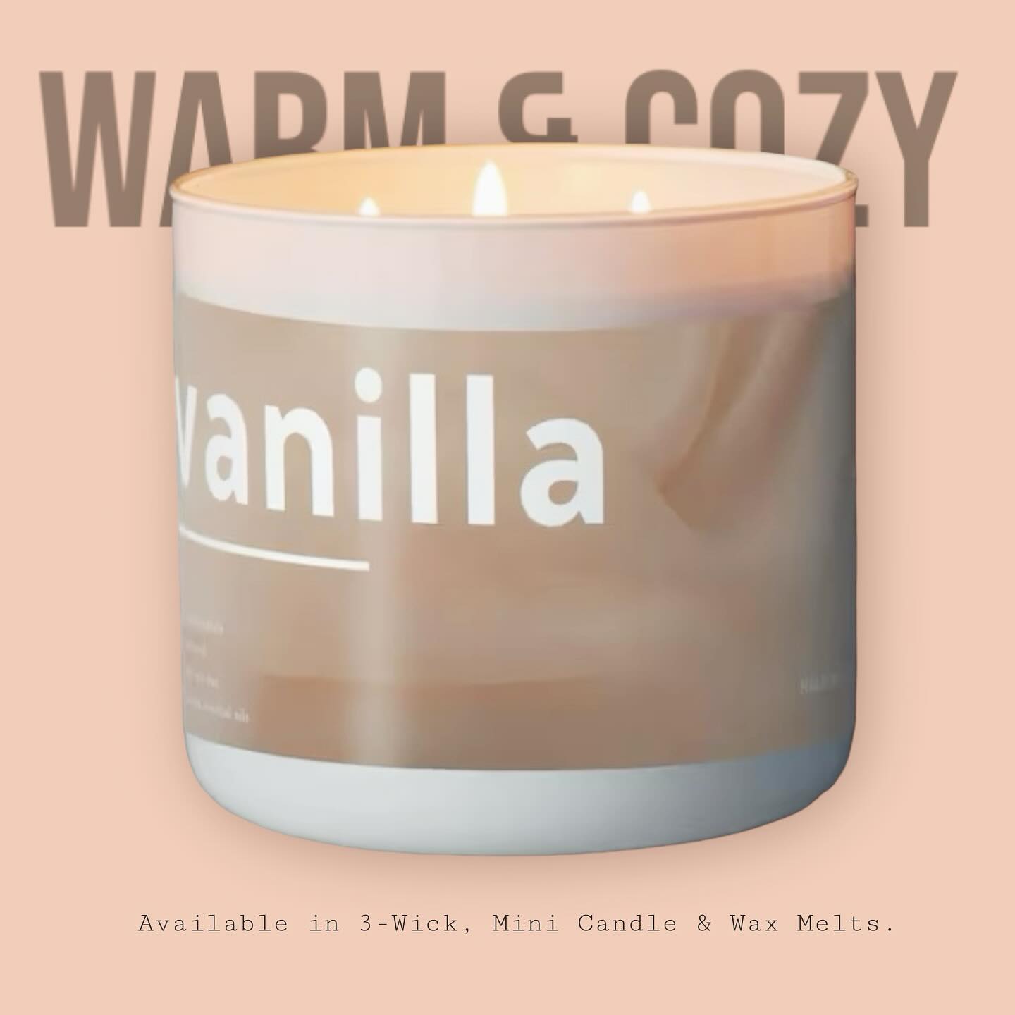 Vanilla Vibes 🍦 #candles #waxmelts #vanillacandle