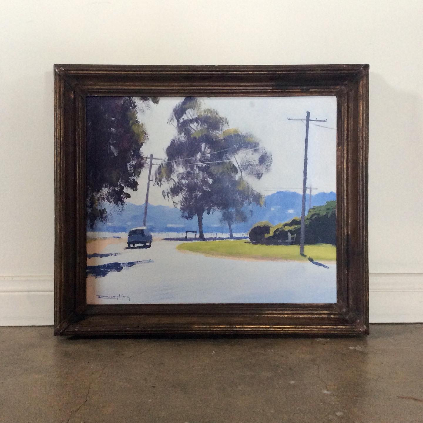 Fishpen Merimbula, acrylic on board #painter #traditionalart #art #artist #fishpenmerimbula #merimbula #sapphirecoast