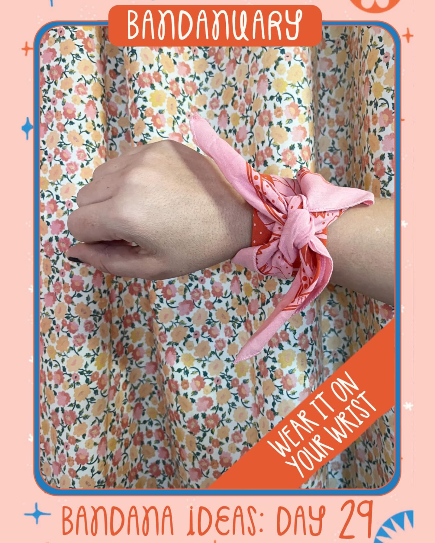 Bandanuary: Day 29! We love tying a bandana on our wrist for an extra pop of color!
.
.
.
#bandana #accessory #bandanuary
