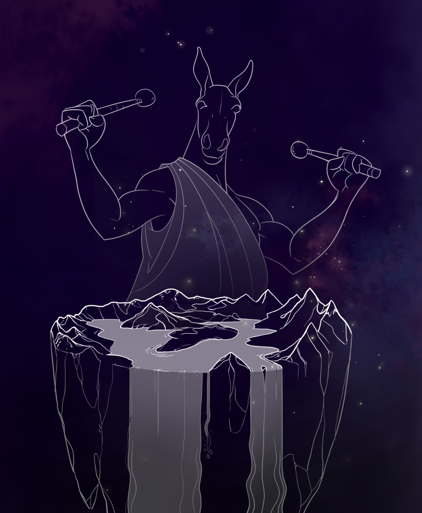 Hiver 5️⃣6️⃣6️⃣ av. J.-C. : « Le tambour est désormais suspendu dans l’espace. Il fait la taille de la Terre. Des baguettes géantes s’abattent sur lui et font trembler sa face supérieure habitée par les Hommes. Main gauche, main droite, voilà le rythme d’une musique qui démarre. Les arbres tombent. Les ponts s’écroulent. Les gens fuient les décombres de leurs maisons détruites, s’envolent et rebondissent à chaque coup qui frappe leur sol. On découvre le visage du Tambourineur qui maltraite les humains.
Horreur ! Sa tête est celle d’un mulet. »
✏️ @art_of_nicolas_leroy
🔍 #recherchesgraphiques #characterdesign #charadesign #illusration #2danimation #animatedseries #sciencefiction #anaximandre #anaximander #earthquake #sparta #alderamin #leprojetanaximandre #lesvoyagesdanaximandre #Anaxi2048