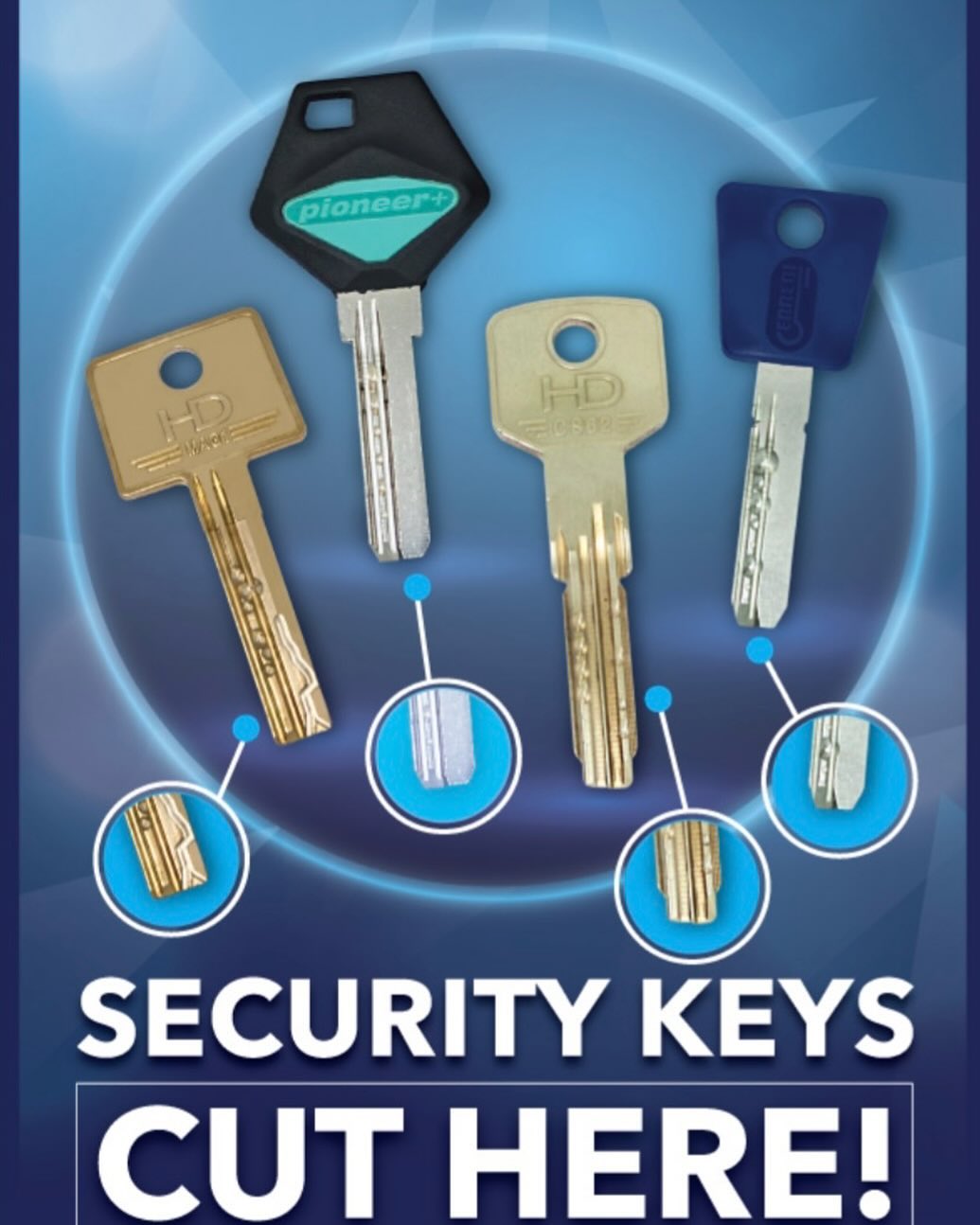 We can now cut dimple and laser keys as well as all types of car keys 🔑