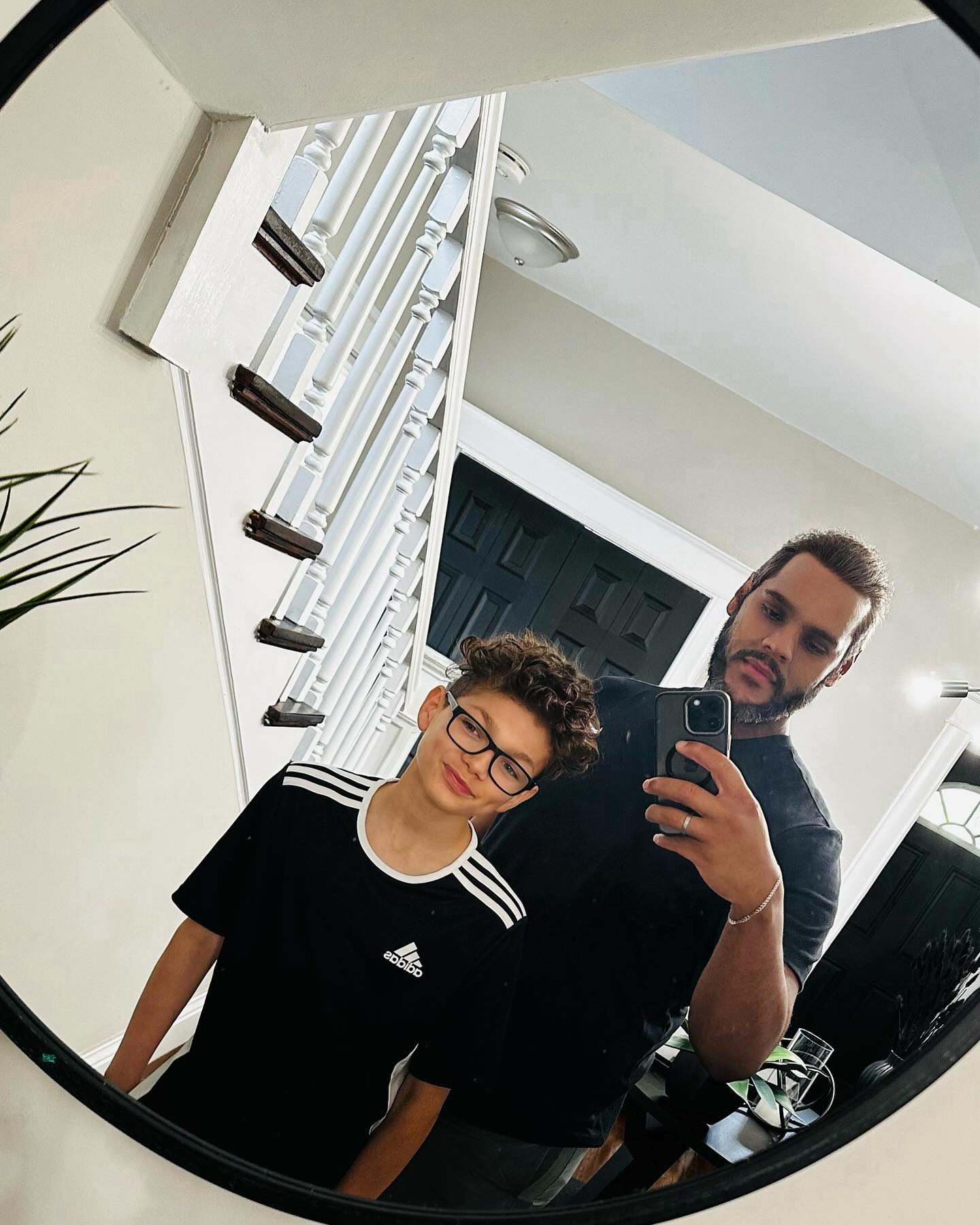 Took the little one to the gym with me today because he wants “all the girls to like” him.🤦🏽♂️🙄 I have a feeling I’m going to be in for it as a high school parent.🙈.