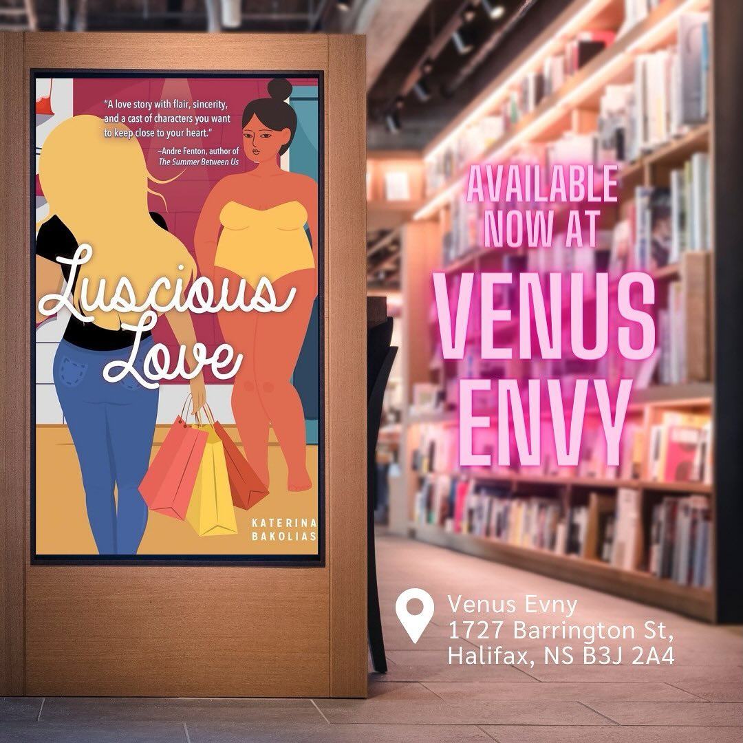 You can pick up a copy of Luscious Love at Venus Envy in Halifax! #booklover #bookish #queerromancebooks
@venusenvyhfx @lorimerkids