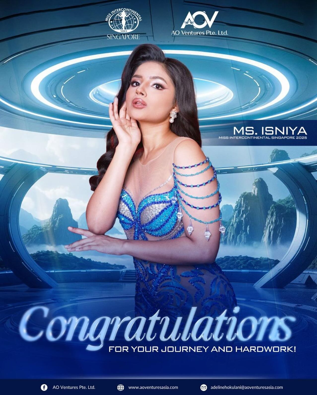 Congratulations to @_isniya.aa, our @missintercontinentalsingapore 2025! 👑🇸🇬
At just 18, she showed Singapore and the world what true discipline, hard work, and dedication look like. From daily planning with the team to consistently representing our country across media platforms, Isniya carried herself with grace, professionalism, and purpose a very strong start for a queen on the international stage especially coming from not a power house country.
As her National Director, I truly enjoyed working with her. Despite time differences and a demanding itinerary abroad, her communication, commitment, and teamwork never wavered. That alone speaks volumes about her character.
To me, Isniya is already a winner. This is only the beginning of her journey, and I know she will return even stronger, wiser, and more unstoppable. The future is bright, Queen and the world is watching. ✨
Lots of love ,
@adelinehokulani
Organisation: @aoventuresasia
National Director: @adelinehokulani
Wardrobe: @aovwardrobe
#pageantry #aovqueen #queenofaov #pageantlife commitment missintercontinental singaporequeen futurequeen womeninpower leadership graceandgrin