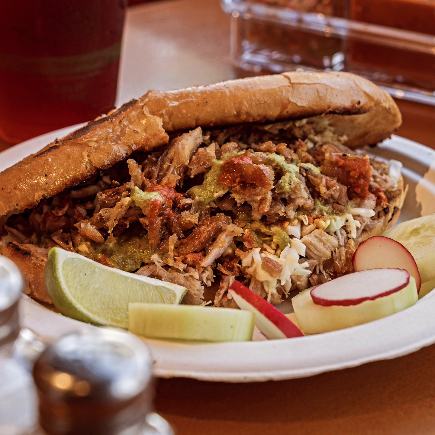 Una rica torta de Cochito Pariente!!
#comidamexicana🇲🇽 #salsaverde #elparientemexicanfood #sandiegoeats #fyp #eatgood #sandiegopadres⚾️