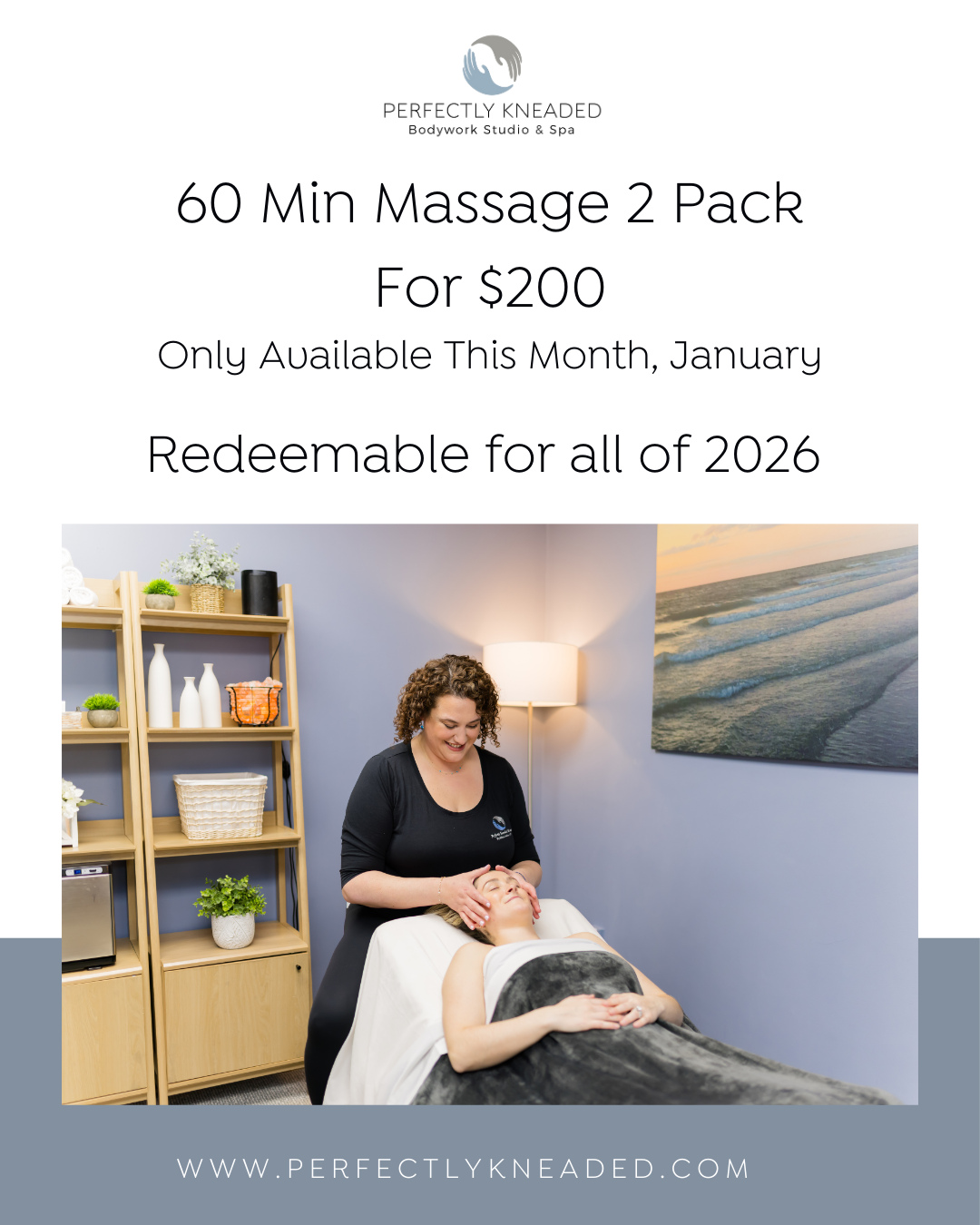 LAST CHANCE! ✨ | Start your New Year off healthier with our TWO-PACK offering! Receive (2) 60min massages for $200 (reg. $278) 🤍
Book this service online directly from our website 📲 perfectlykneaded.com!
❕Purchase only in January. Valid for 1 year. Not combinable w/ membership or other offers. Shareable with loved ones. Exclusions may apply.
#perfectlykneadedmassage #perfectlykneaded #bergencountymassagetherapist #ridgewoodmassage #bergencountymoms #bergencountybusiness #bergencountybiz #ridgewoodnj #ridgewoodmoms #ridgewoodnewjersey
#zenstudio #therapudicmassage #massagetherapy