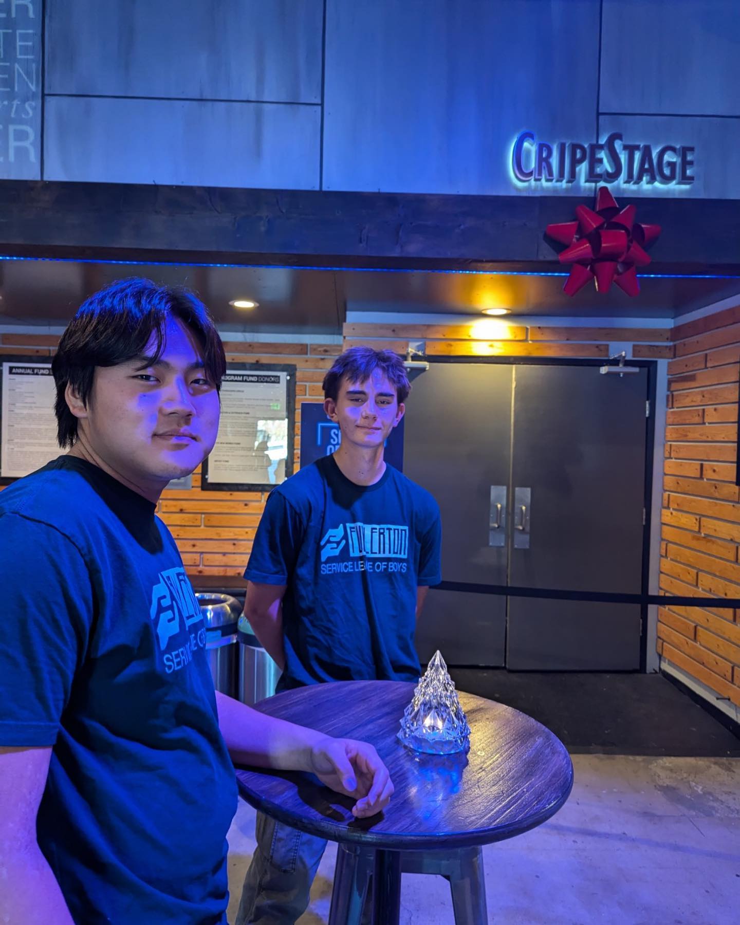 Thank you boys for ushering with our newest partner The Chance Theater. Hope you enjoyed the show!