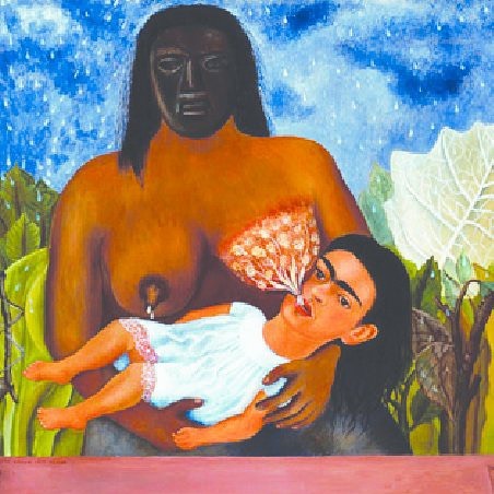 Discovered this wonderful picture by Frida Kahlo called “My Nurse” painted in 1937. Fed by a wet nurse with a dark face? Incredible the image of all the glands in the breast…
#breastfeeding #motherhood #lactation #wetnurse #fridakahlo #motheranddaughter
