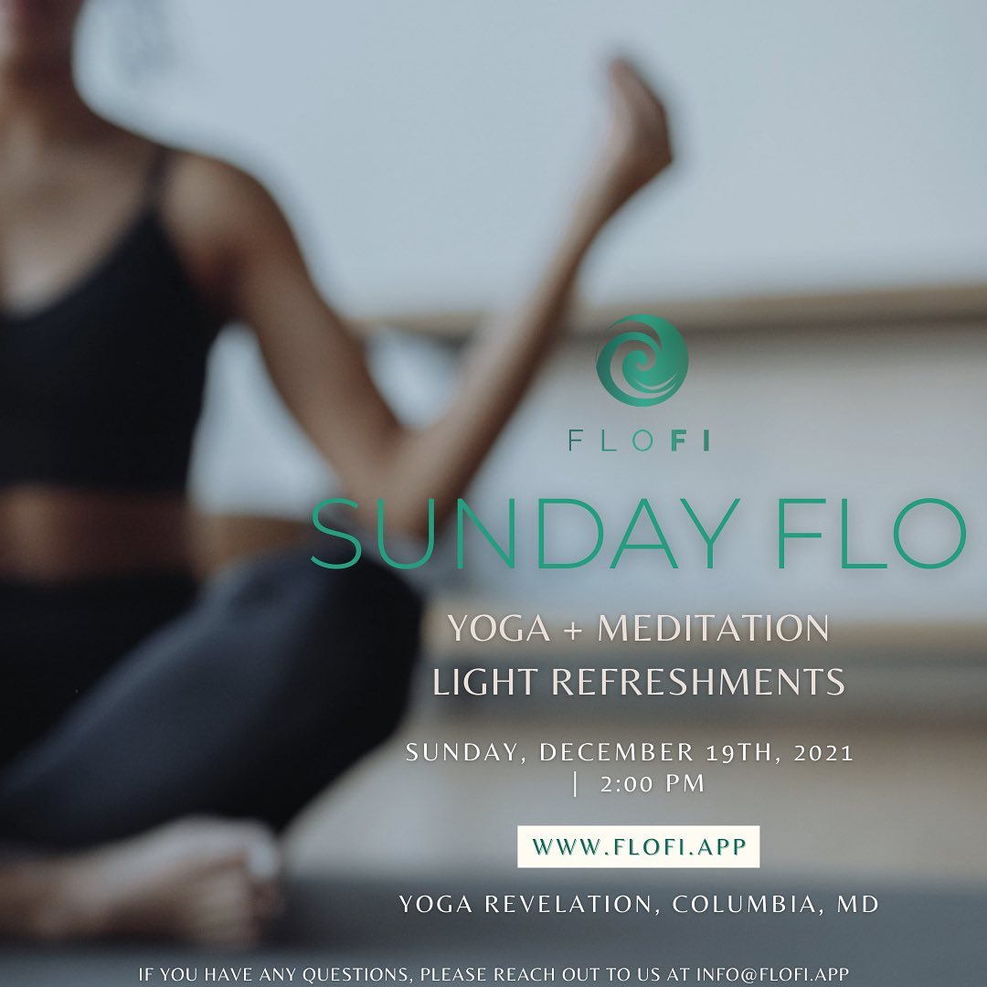 Join us on Sunday, December 19th at 2:00PM for a Sunday FLO & Meditation. This class will be hosted at Yoga Revelation in Columbia, MD. Enjoy an invigorating vinyasa yoga class & guided meditation led by Sasha & Ashley, followed by light refreshments.
Visit the link below to register for the Sunday FLO today. We cannot wait to see you there!
#baltimoreyoga #baltimoreyogateacher #yoga #meditation #dmvyoga #baltimoreevents #dmvevents #GrowitheFLO 🌊