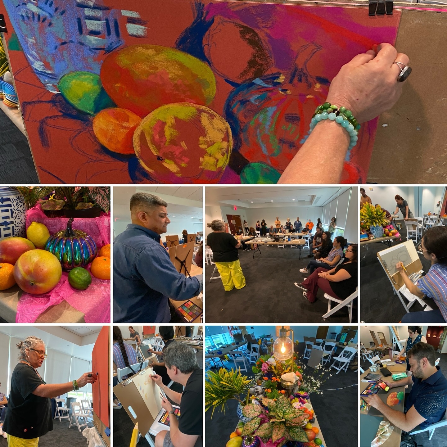 Art Educators attended a Pastel Painting class led by artist Jacquline Roch at the Frost Art Museum on a Saturday, November 2, 2024 from 10:00am-2:00pm.
#frostartmuseumfiu
#pastelpainting