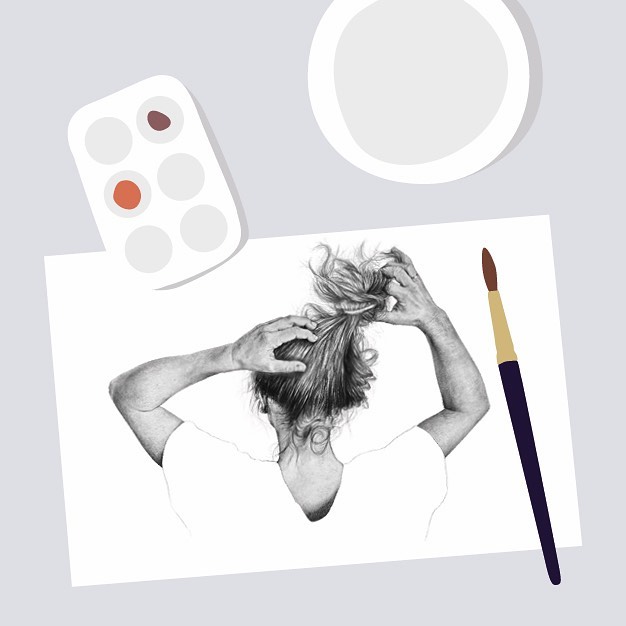 Most beautiful pencil drawing by my talented friend @philinedelekta #weloveillustration #illustrationoftheday