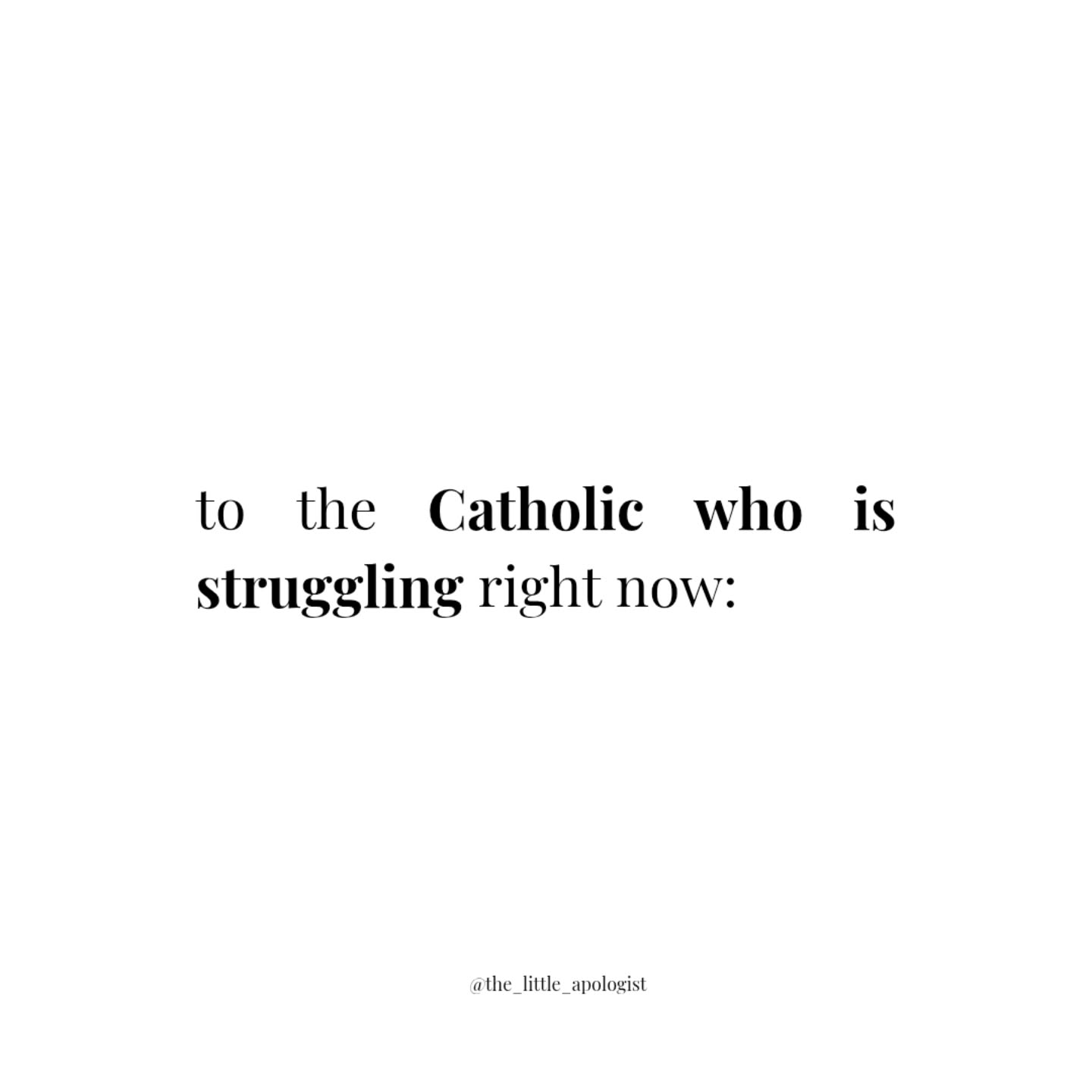 Share this with someone who needs these reminders 🤍
#catholic #christian #jesus #thelittleapologist #mentalhealth
