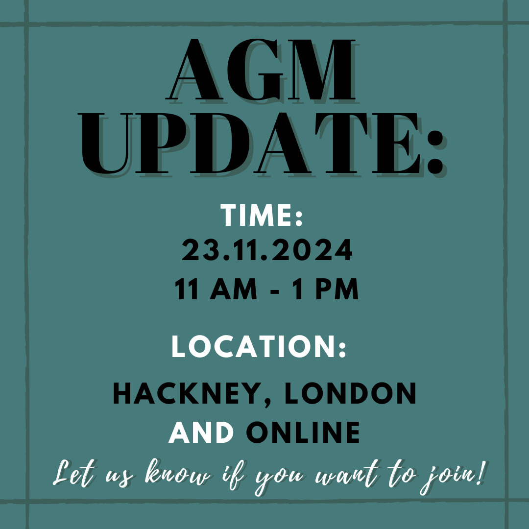 AGM UPDATE:
Our annual general meeting is fast approaching so here are some details. To give as many people as possible the opportunity to join this will be a hybrid event.
We can't wait to see as many familiar faces as possible both online and in person. Please DM us to let us know if/how you'd like to join so we can send you the details closer to the AGM.
See you there 😊😊
#agm #icye #icyeuk