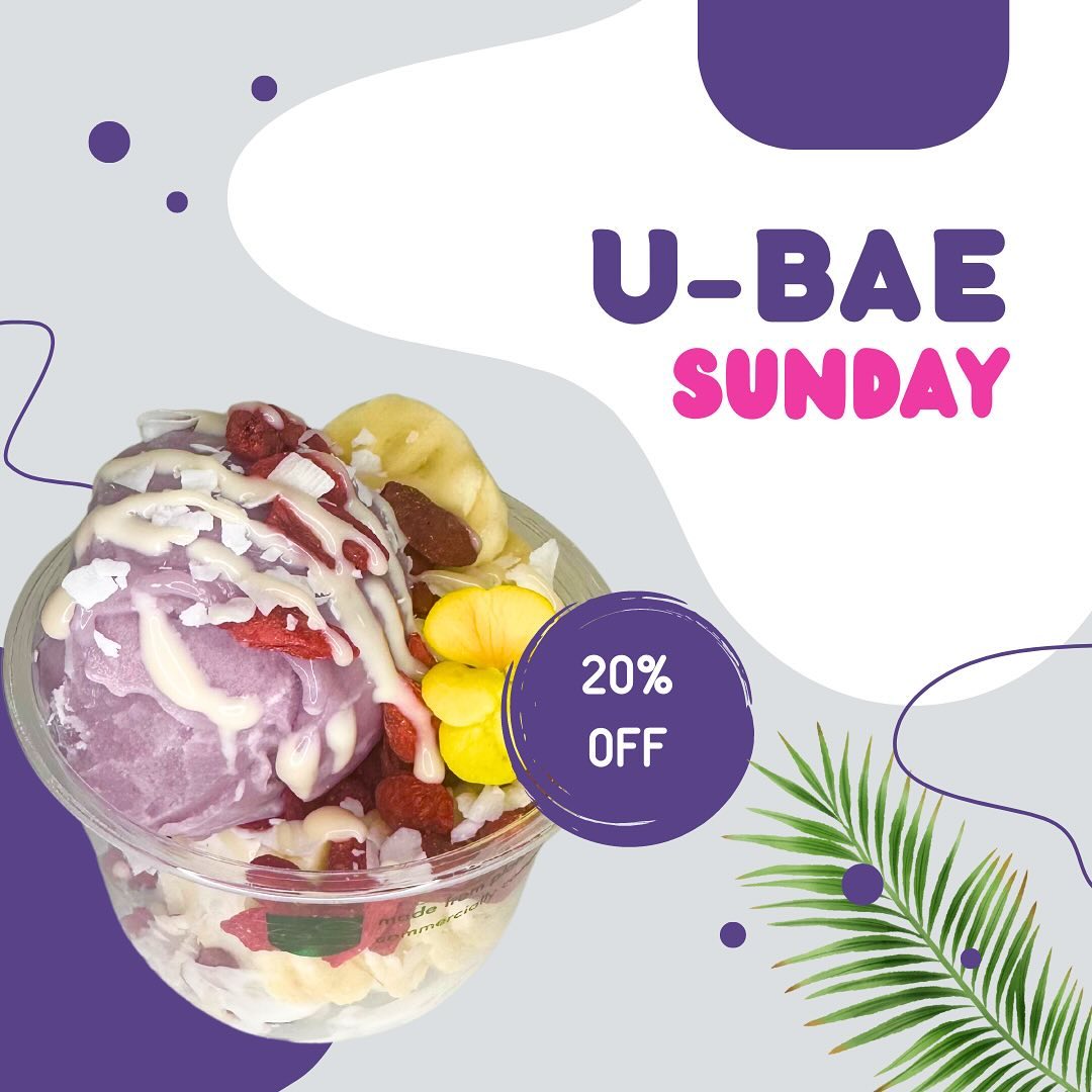 💜Yay for U-BAE!
Sundays call for 20% off our U-Bae Signature Smoothie Bowl. 😀
Crafted with two scoops of some of our most popular healthy sorbets — Ube and coconut — and topped with bananas, Goji berries, house-made coconut condensed milk and house-made toasted rice, this creation is the perfect tropical treat, minus the guilt.
📍670 E. Flamingo Rd.
Las Vegas, NV 89119
#happysunday #smoothiebowl #lasvegas #wellnessjourney #lasvegasfoodie #lasvegasfoodies #lasvegaslocals #fitness #fit #smoothie #lasvegasbusiness #vegan #lasvegasinfluencer #ube