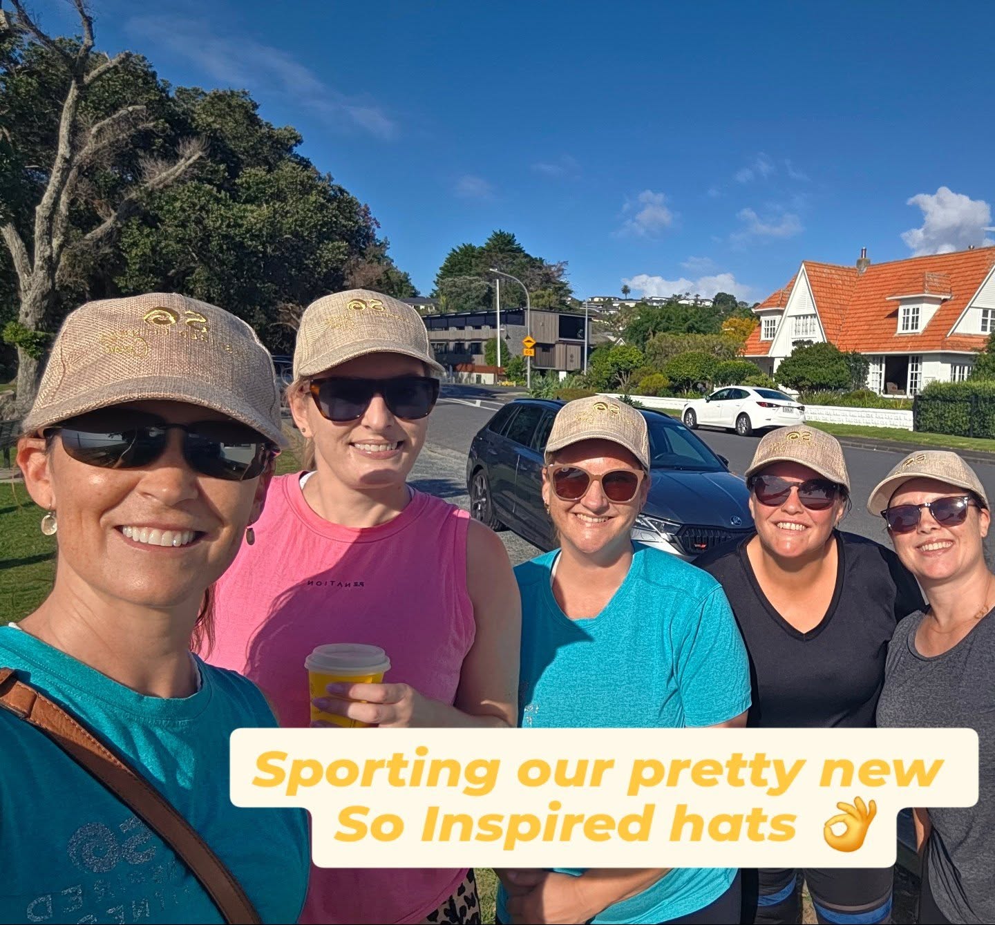 Beautiful ladies on a stunning post workout day! Check out those lovely new caps 😀
#soinspiredfitnessnz