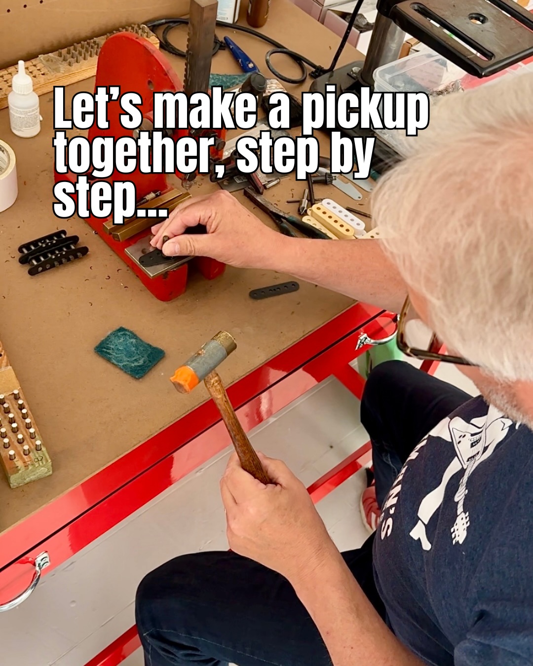 Ever wondered how our vintage pickups are made? Here’s a step by step on how Mark hand makes them in the workshop on the Isle of Wight ⚡️