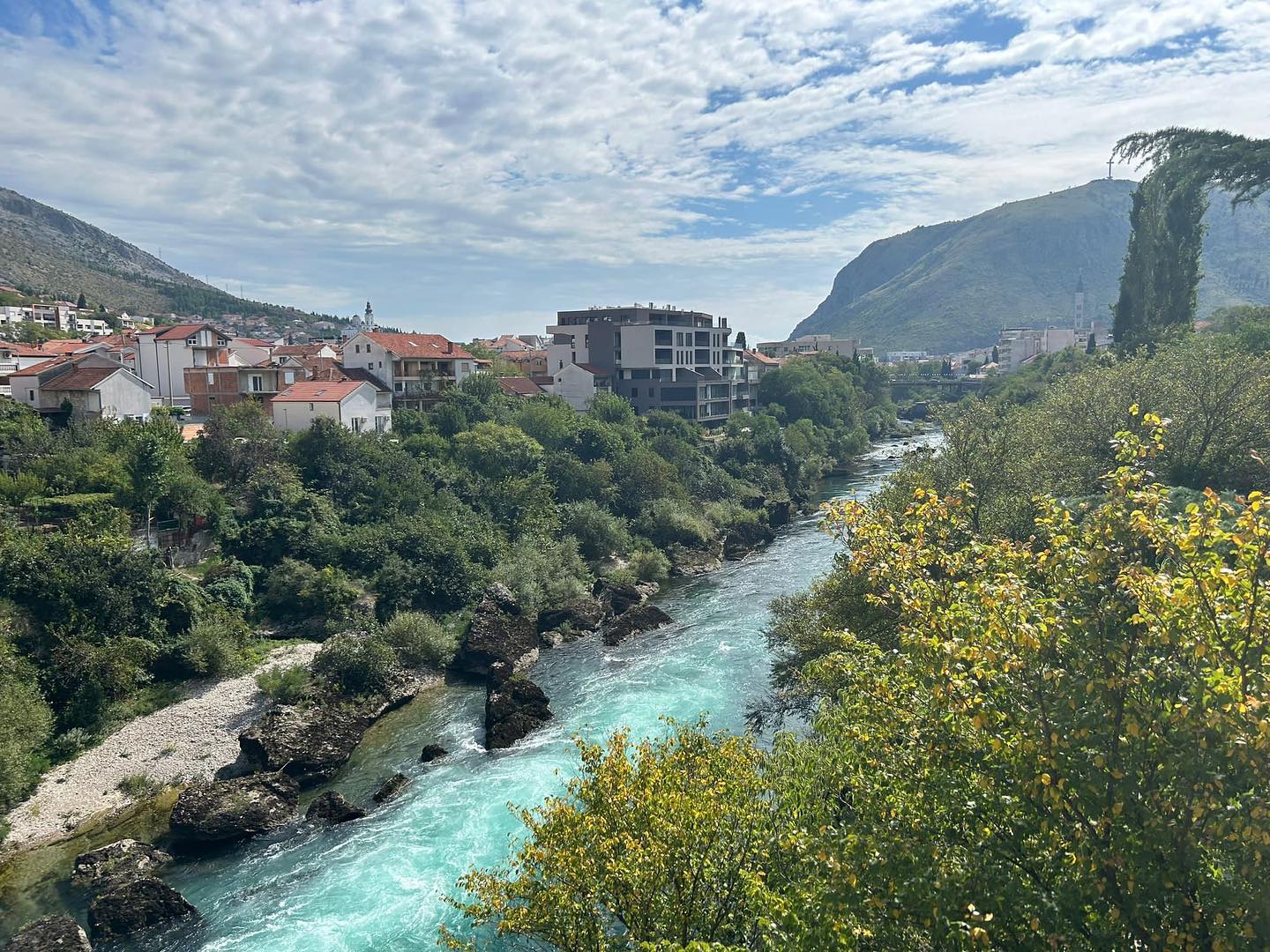 Mostar in September 🌺 #Neretva #mostar #bosniatravel #croatiatravel
