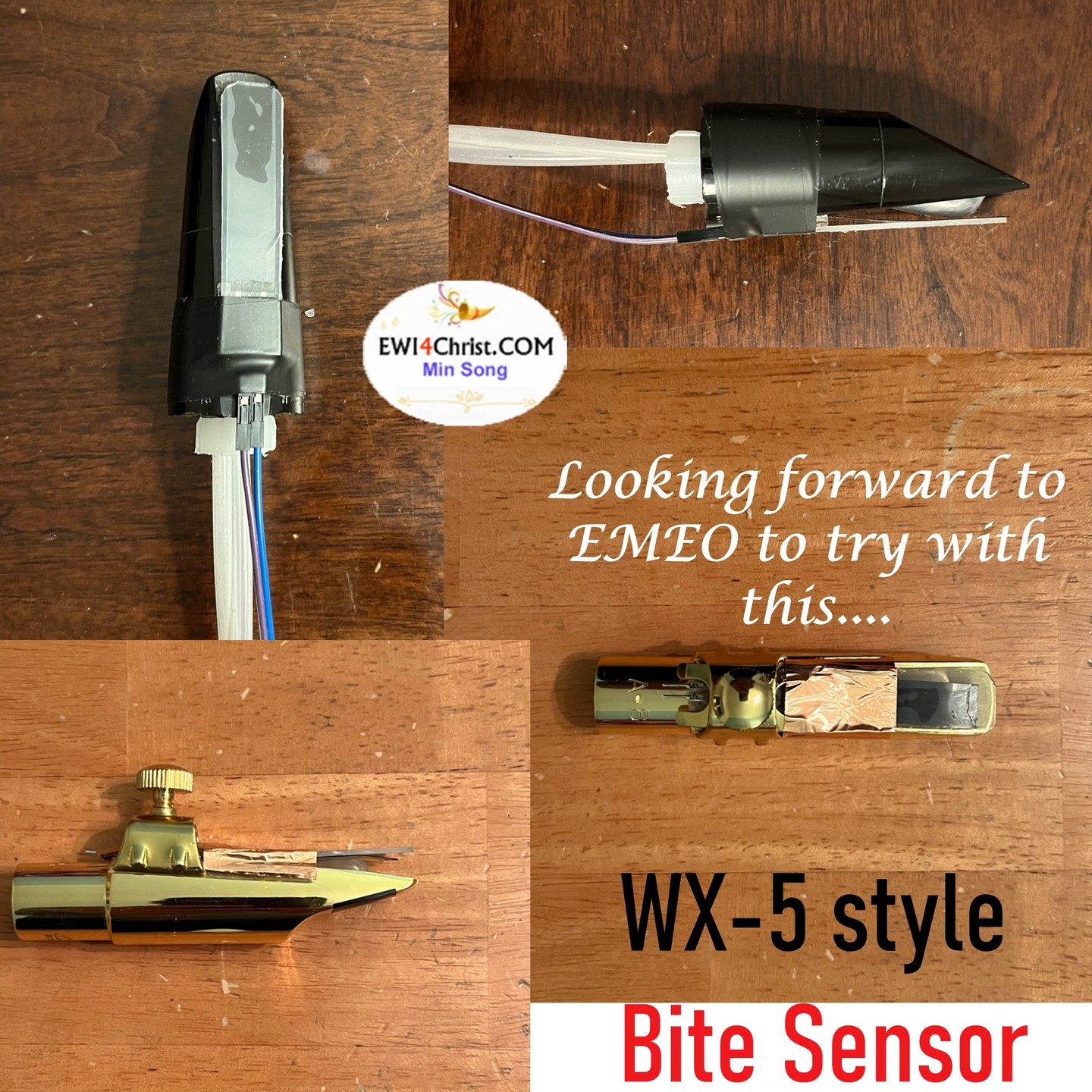developed a saxophone mouthpiece with a bite sensor to be used for my EMEO(waiting). This is a WX-5 style bite sensor for pitch bending and vibrato.
More to come for update when the EMEO arrives.
#emeosaxophone #ewi #windcontroller