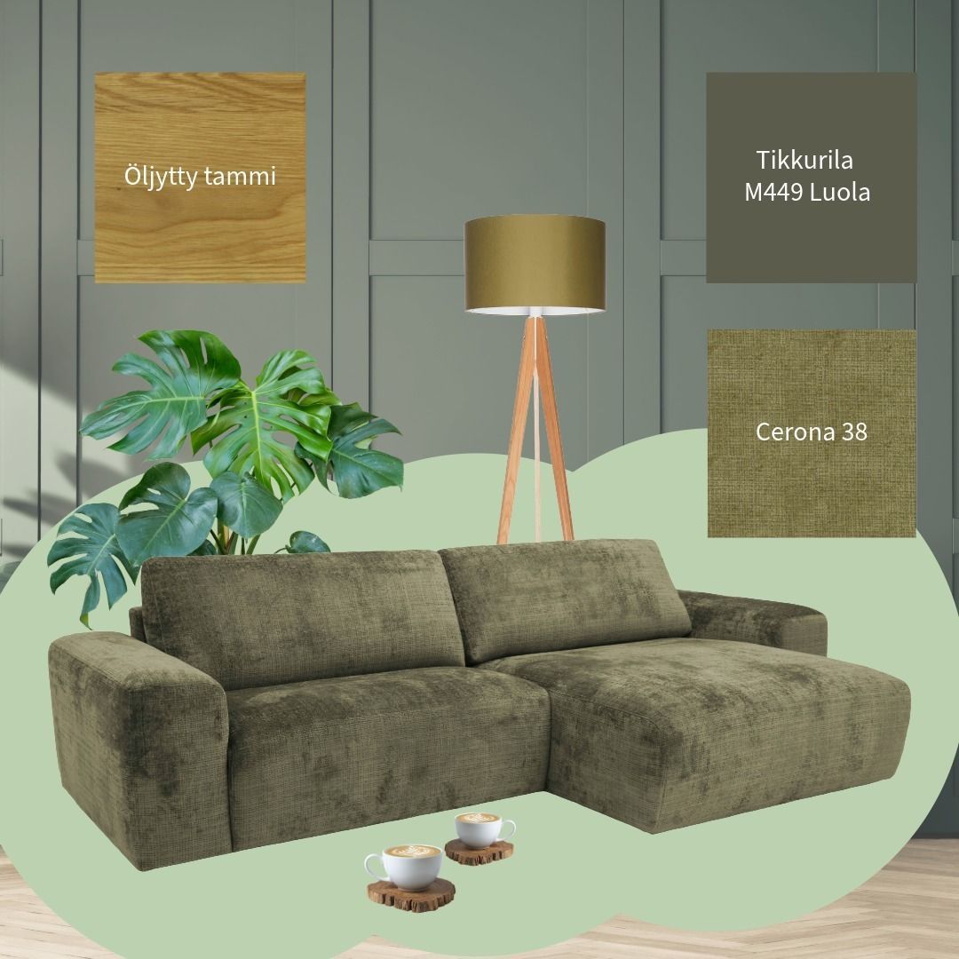 Tunnelmataulu kodin sisustukseen 💚
Vihreät sävyt jatkavat vahvasti sisustuksen trendeissä, eikä ihme! Yhdistä vihreisiin sävyihin upea öljytty tammi.
Sohva: Kyoto divaanisohva (K30+A110+R110+K30)
Verhoilu: Cerona 38
Valaisin: Artist lattiavalaisin, oliivin vihreä (@maskun_kalustetalo)
#pohjanmaan_kyoto #moodboard #tunnelmataulu
#pohjanmaan #pohjanmaankaluste #pohjanmaanofficial #koti #olohuone #sohva #sisustus #sisustusinspiraatio #sisustusidea #kodinsisustus #skandinaavinensisustus
