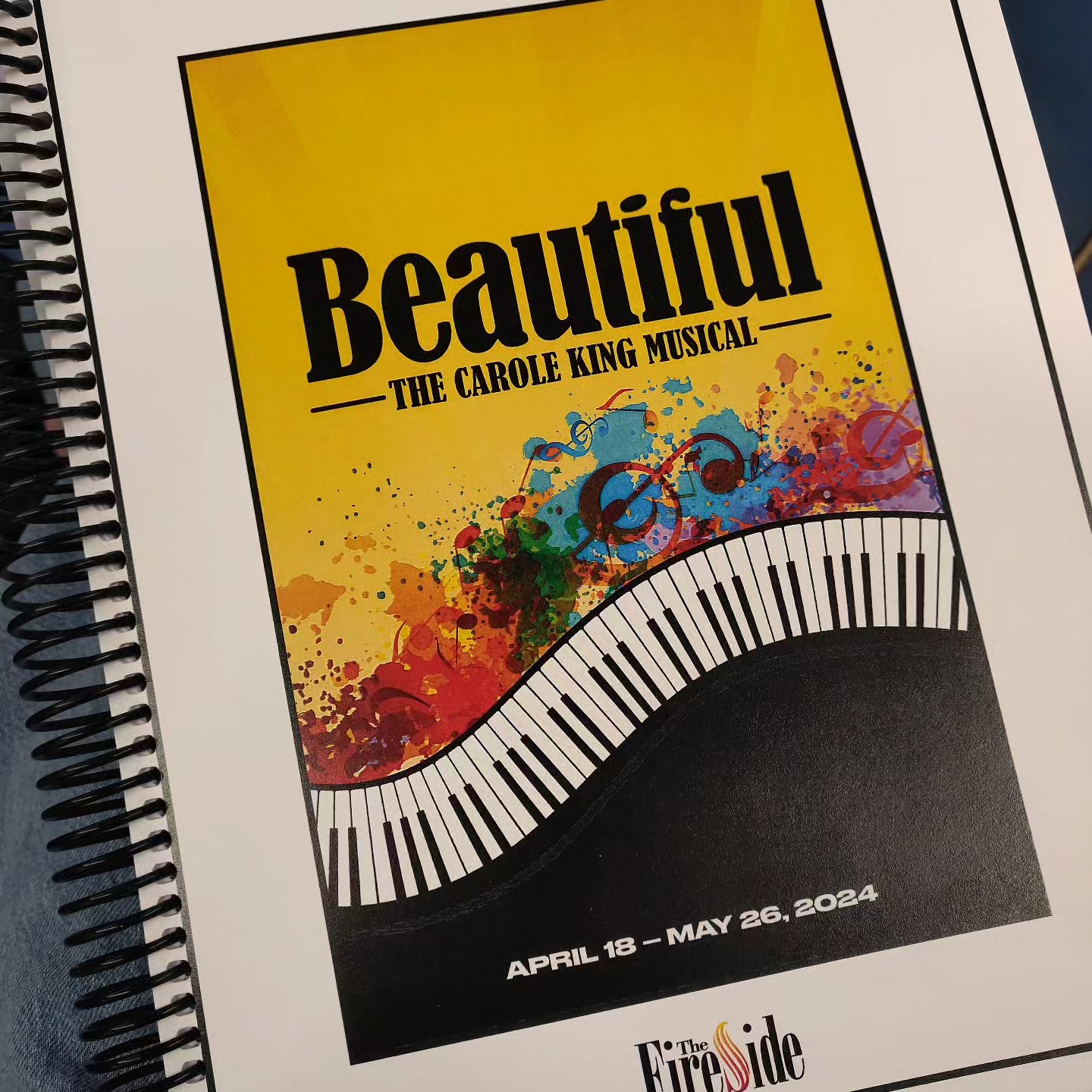 So super happy to be here at @firesidetheatre in rehearsals as Marilyn Wald/Carole King understudy 😍